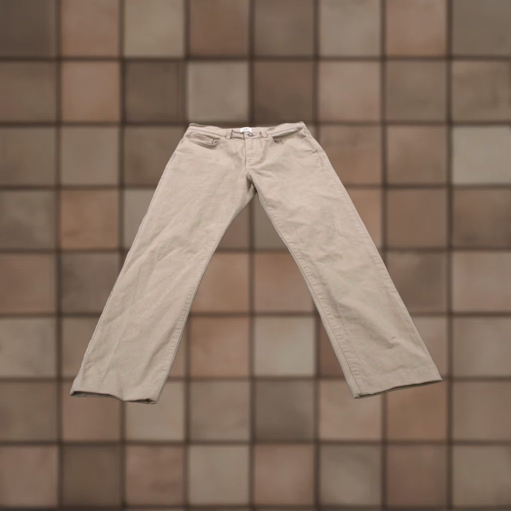Flint And Tinder Flint and Tinder Pants Mens 30 X 30 Beige Straight Tapered Fit Business Khaki Pants Size US 30 / EU 46 - 1 Thumbnail
