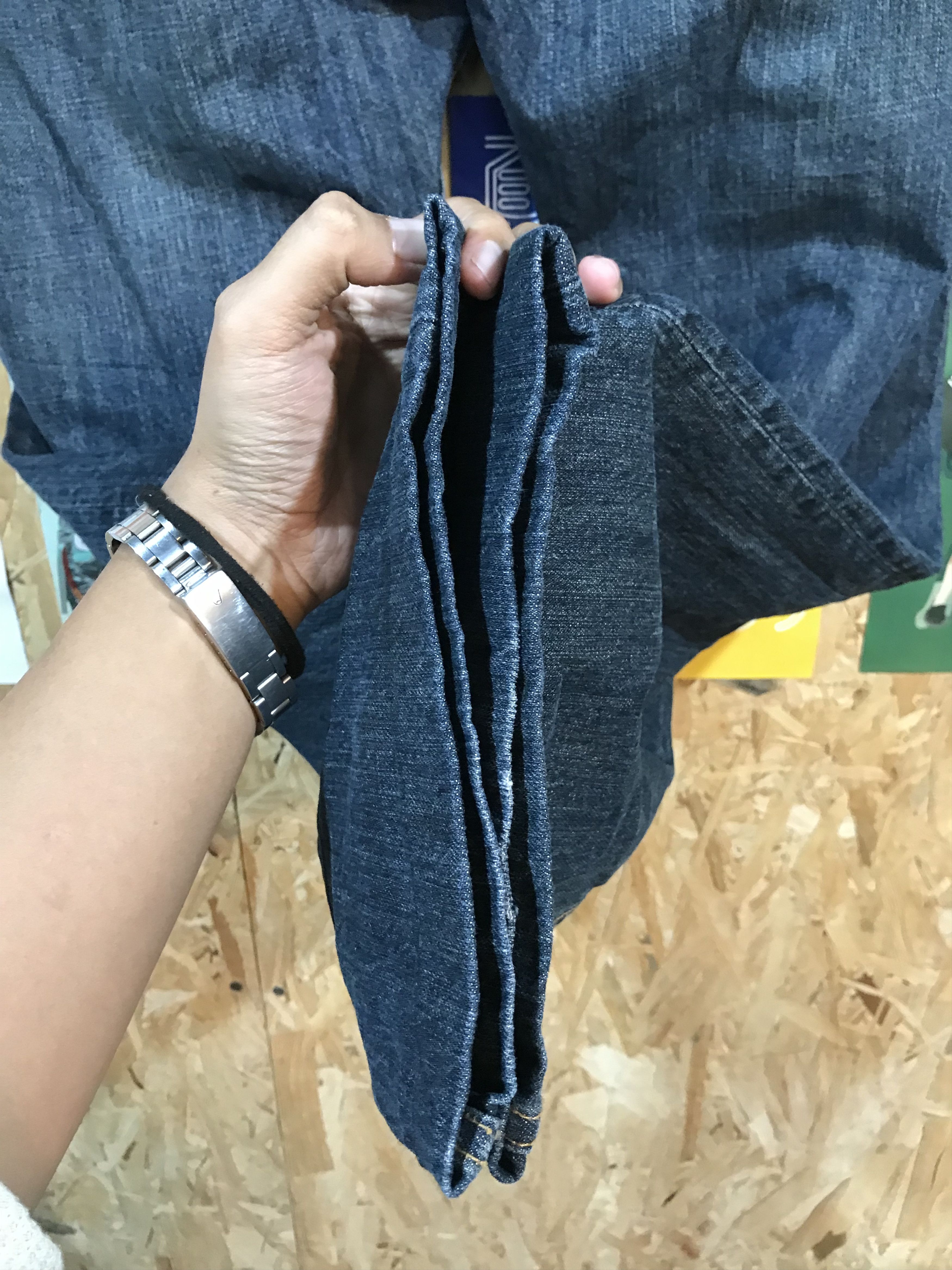 Japanese Brand Koi Fish Embroidery Japanese Brand Denim Pants Size US 37 - 3 Thumbnail