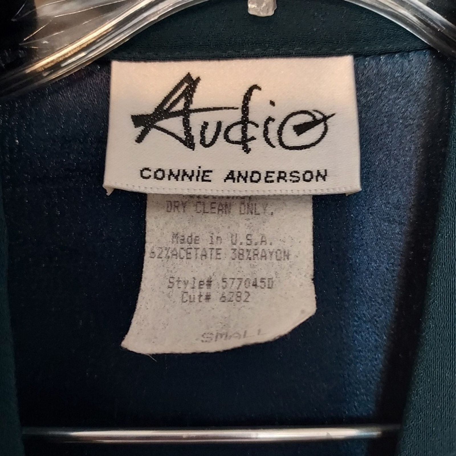 Other Vintage Audio Connie Anderson Teal Blue Two Piece Skirt Set Size S / US 4 / IT 40 - 2 Thumbnail