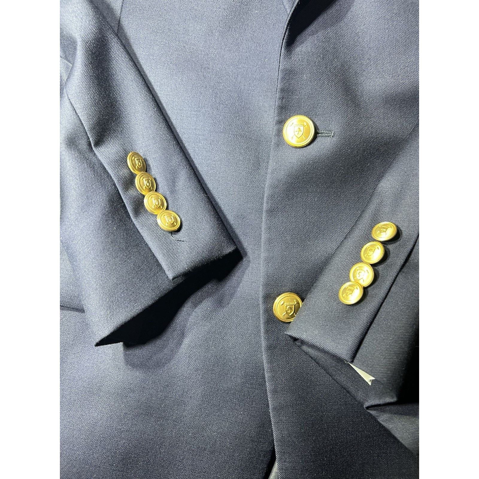 Ralph Lauren Ralph Lauren Blazer Men 42L Navy Gold Button Sports Coat Size 42L - 14 Thumbnail