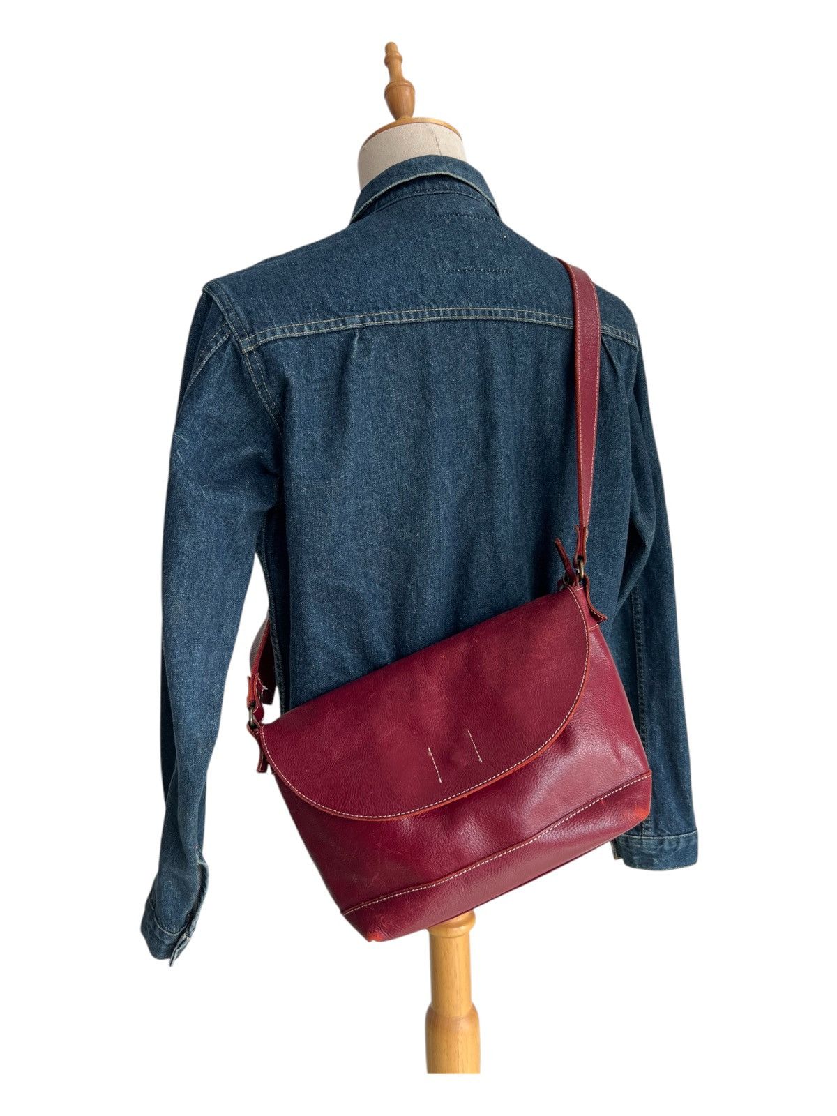 Comme des Garcons 🇯🇵 Craft LILY Genuine Leather Crossbody Messenger Bag Size ONE SIZE - 1 Thumbnail