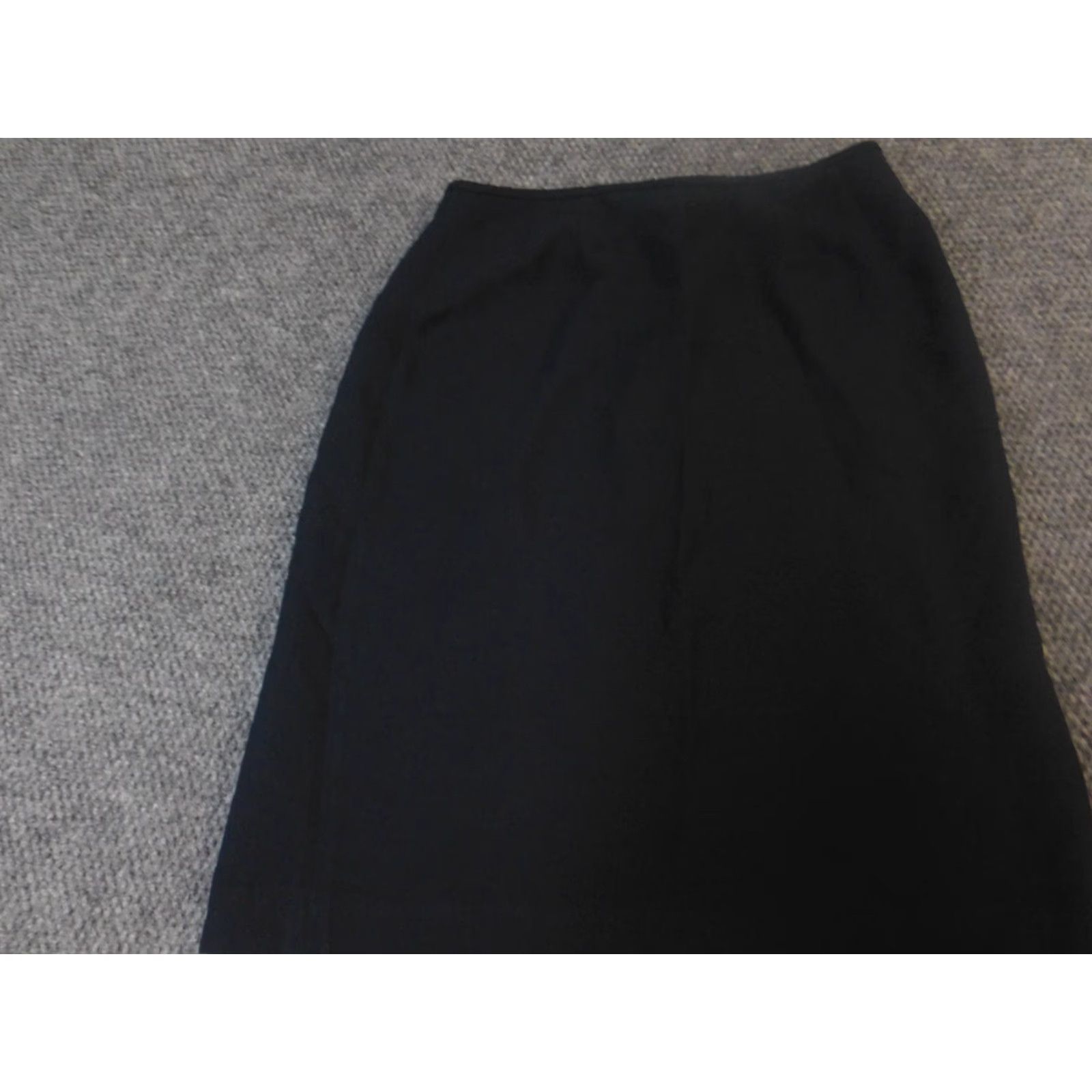 Preston & York Preston & York Womens Skirt 12 A-line Knee Length Blue Knit Cotton Zipper Size 34" / US 12 / IT 48 - 3 Thumbnail
