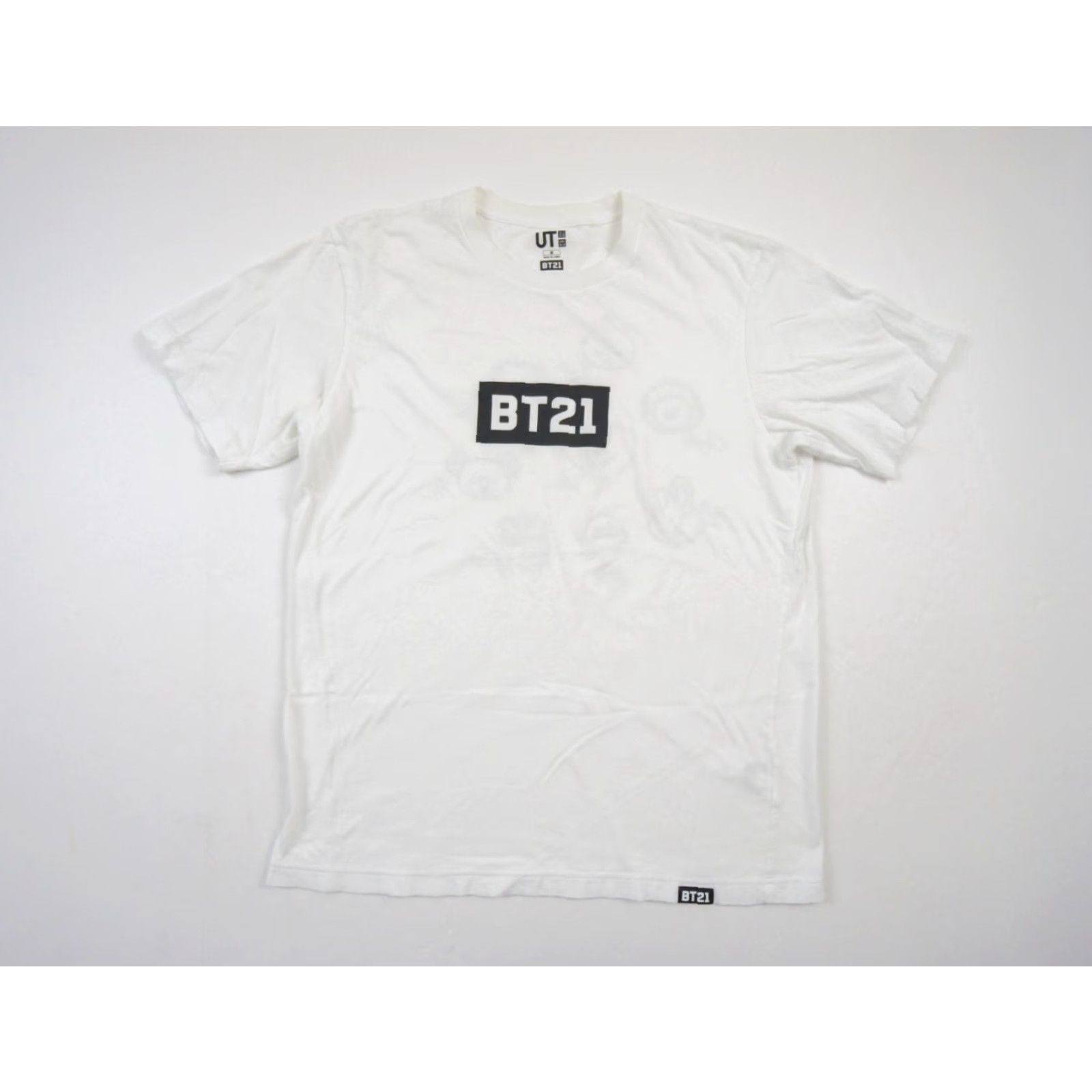 Uniqlo VINTAGE BTS Uniqlo Shirt Mens Medium White Short Sleeve Crew Neck Tee BT21 KPOP Music World Tour 90s Mens Size US M / EU 48-50 / 2 - 3 Thumbnail