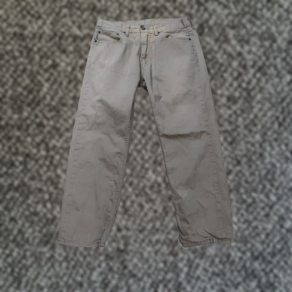 Levi's Levi's 505 Regular Fit Jeans Men 36x30 Beige Denim Straight Size US 36 / EU 52 - 1 Thumbnail