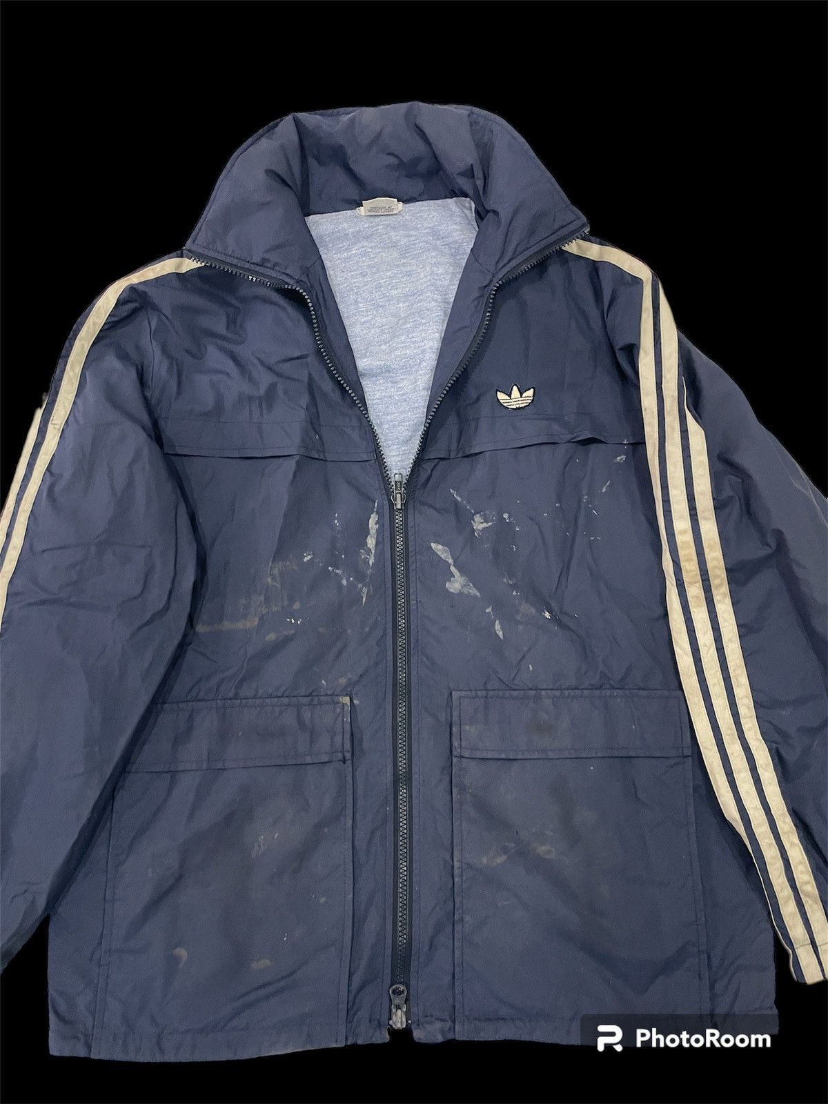 Vintage Vintage Adidas 3 Streifen Jacket W/Germany Template Hooded Size US M / EU 48-50 / 2 - 3 Thumbnail
