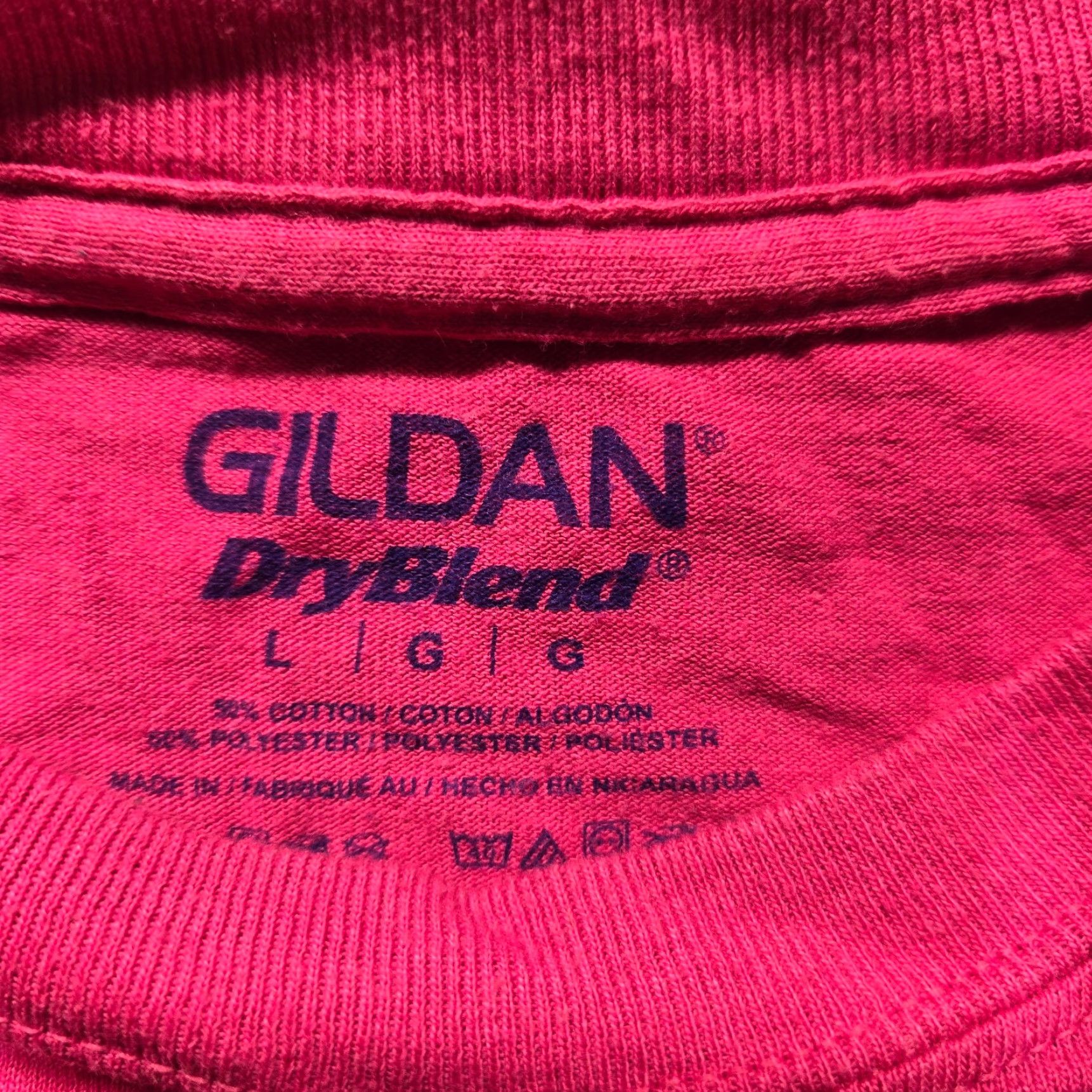Gildan Gildan NY New York Shirt Mens Womens Size L Pink Short Sleeve Adult Large T-Shirt Crew Neck Logo Knit Cotton All Seasons Regular Size L / US 10 / IT 46 - 3 Thumbnail