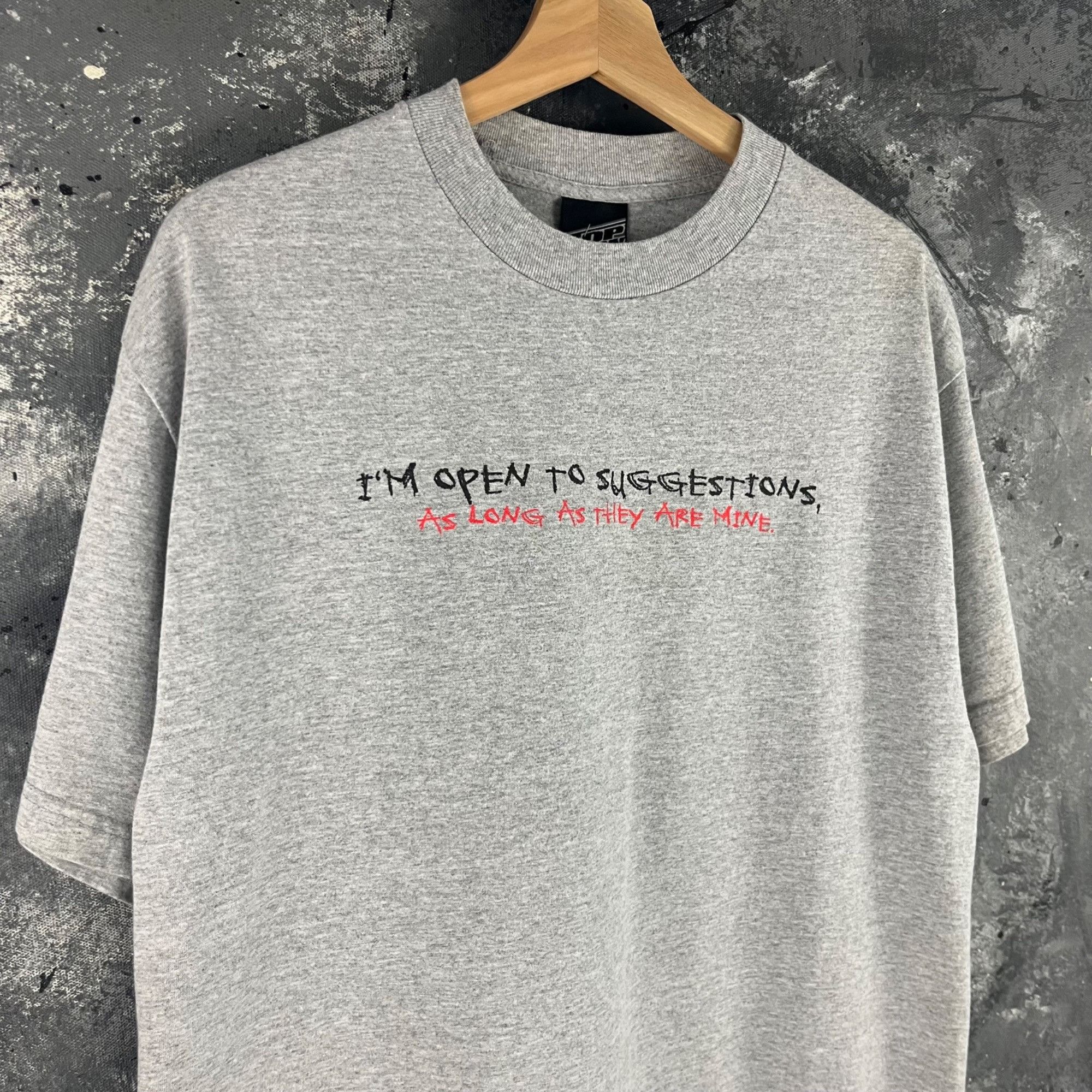 Vintage Vintage Selfish script humor shirt Size US L / EU 52-54 / 3 - 2 Thumbnail