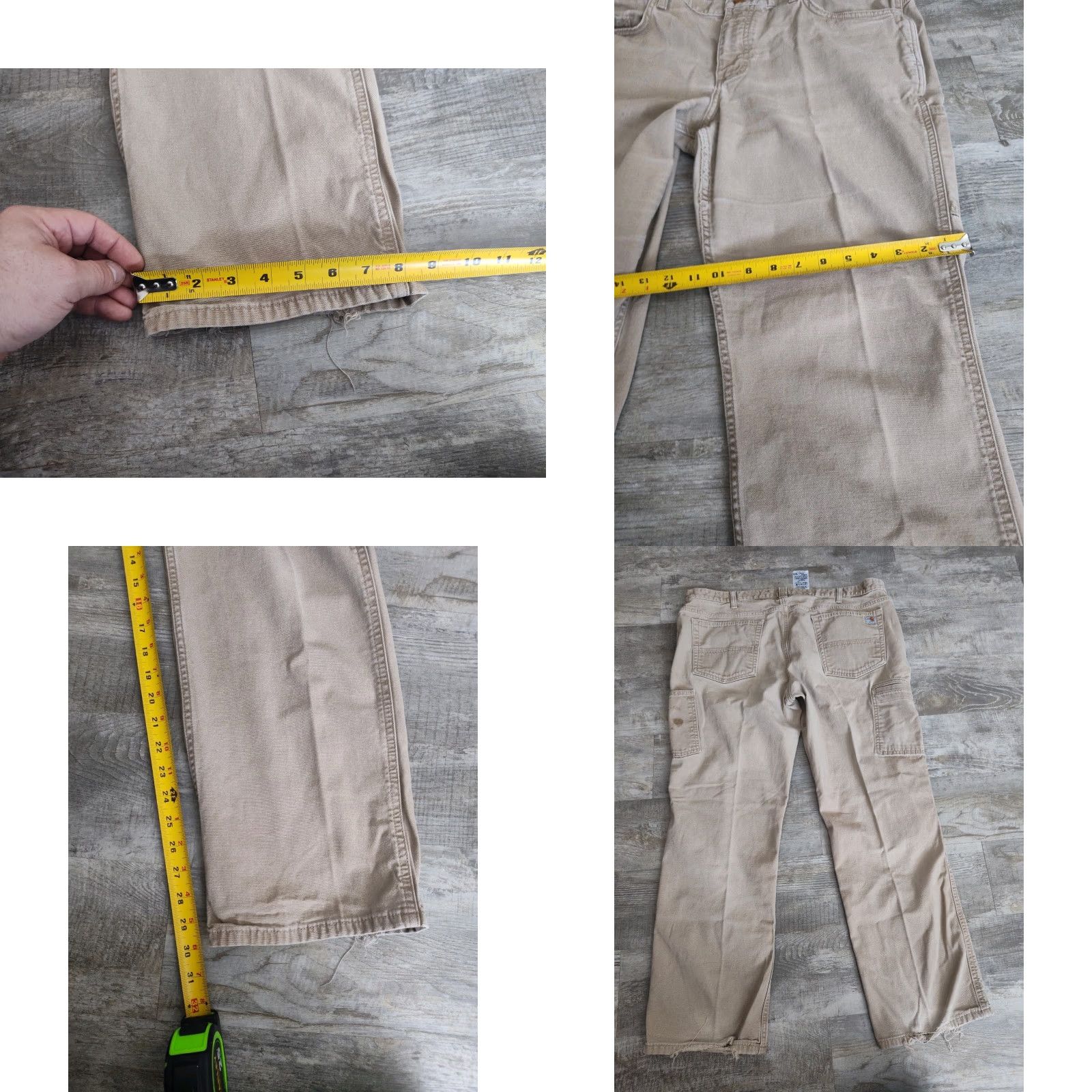 Carhartt Carhartt FR Relaxed Fit Canvas Carpenter Womens Pants Khaki Straight 18 Size 40" / US 18 - 10 Thumbnail