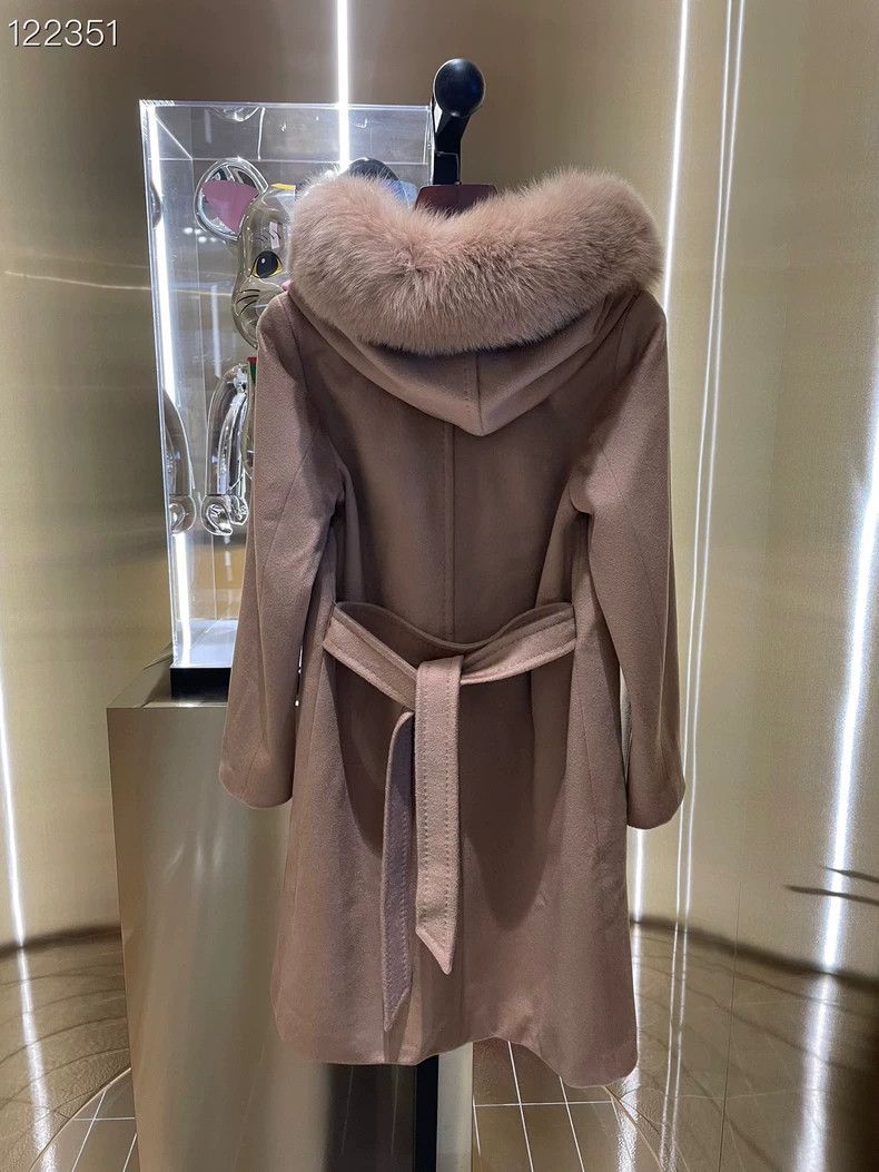 Max Mara Max Mara Women's wool midi hooded coat jacket Size XS / US 0-2 / IT 36-38 - 2 Thumbnail