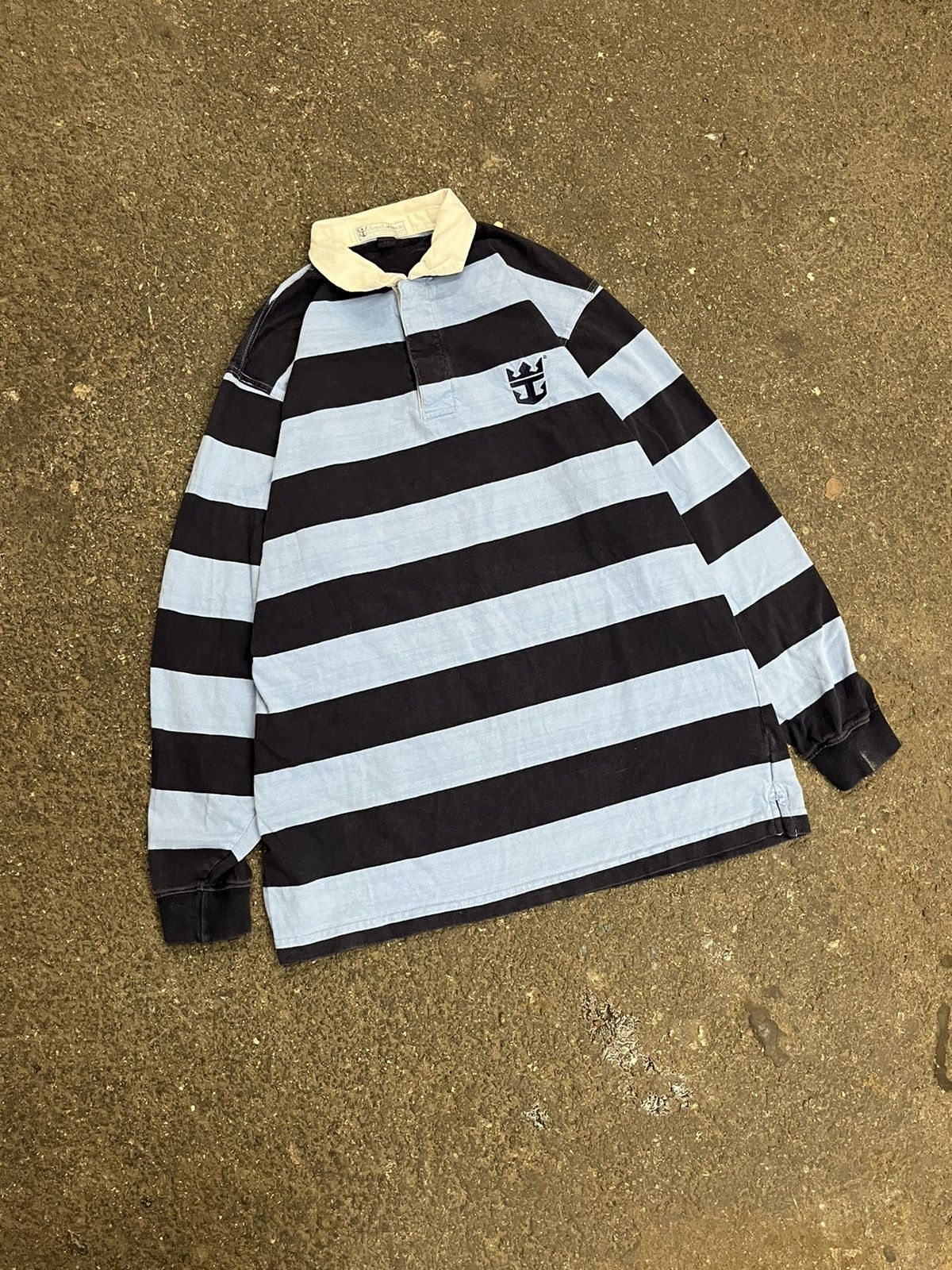 Polo Ralph Lauren × Vintage Rugby stripped vintage shirt hype preppy fall streetwear Size US L / EU 52-54 / 3 - 2 Thumbnail