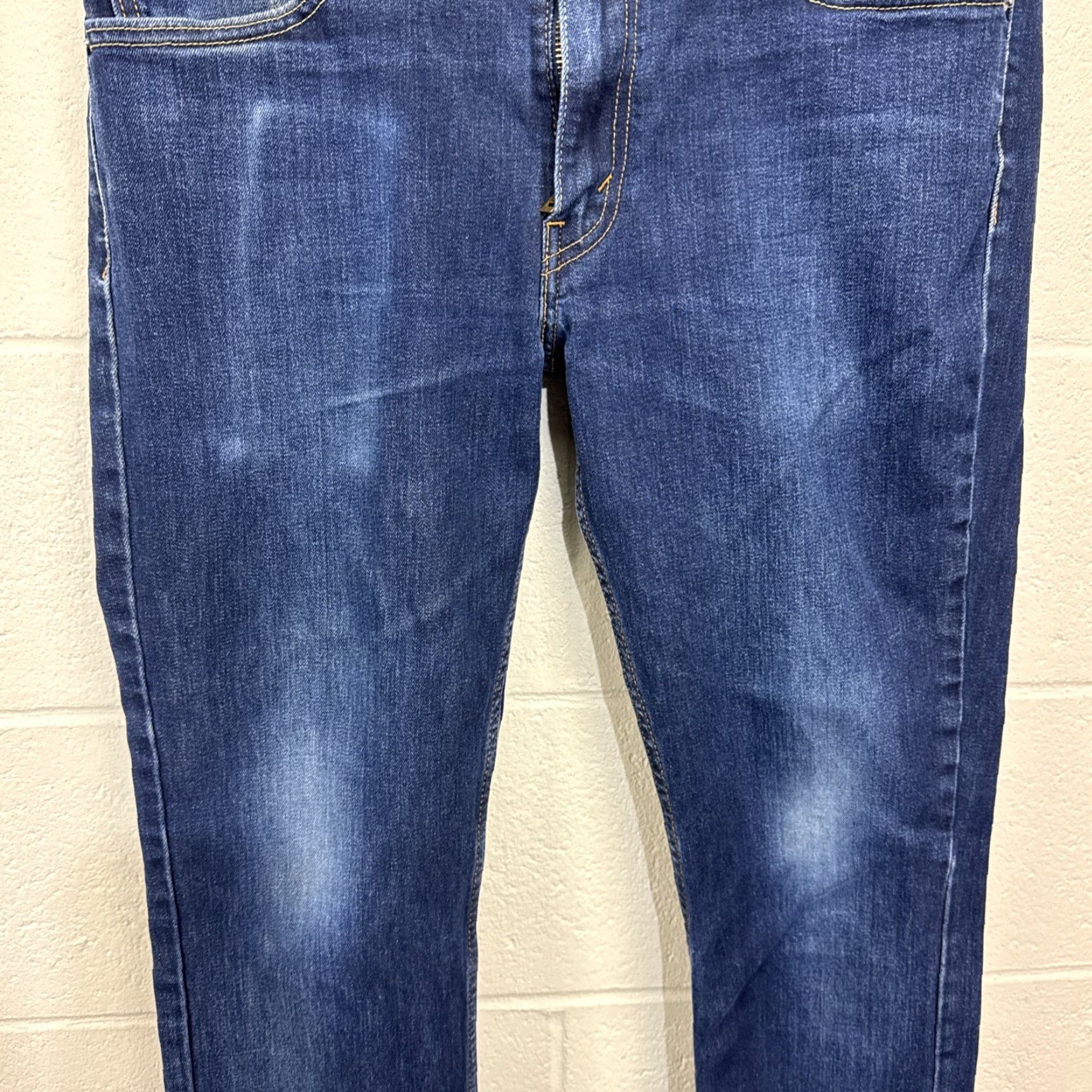 Levi's Levi's 511 Men's Skinny Jeans Cotton Blend Blue Size 33x32 5-Pocket Zip Regular Fit Size US 33 - 4 Thumbnail