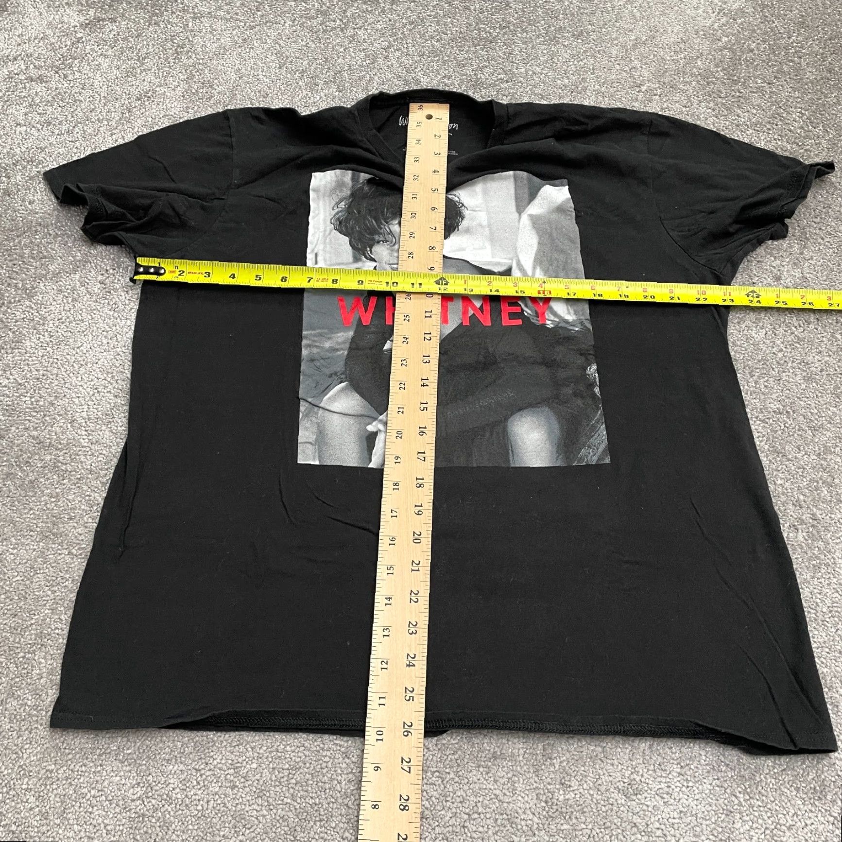 Vintage Whitney Houston Graphic T-Shirt Unisex Adults XL Black Crew Neck Cotton Music Tee Size XL / US 12-14 / IT 48-50 - 5 Thumbnail
