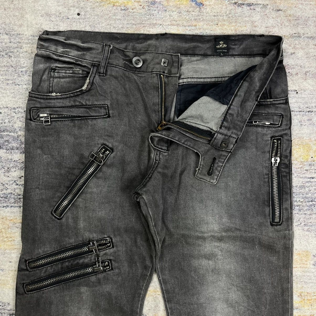 semanticdesign Semantic design multi zipper bikers jeans vkei style Size US 34 / EU 50 - 5 Thumbnail