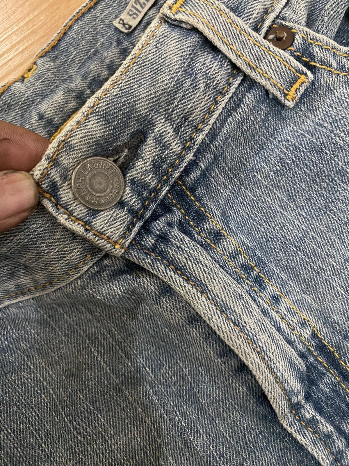 Polo Ralph Lauren × Ralph Lauren × Vintage Vintage polo ralph lauren denim sun faded denim Size US 31 - 9 Thumbnail