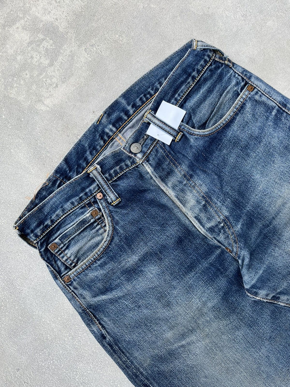 Evisu VINTAGE EVISU SELVEDGE JEANS WHITE SEAGULLS YAMANE JAPAN Size US 32 / EU 48 - 2 Thumbnail