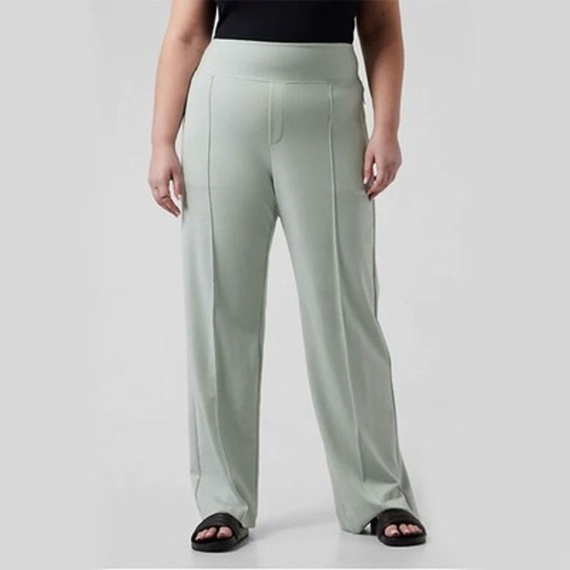 Athleta Athleta Eastbound Wide Leg Pants Tencel Coastal Grey Size 14 Size 36" / US 14 / IT 50 - 2 Thumbnail