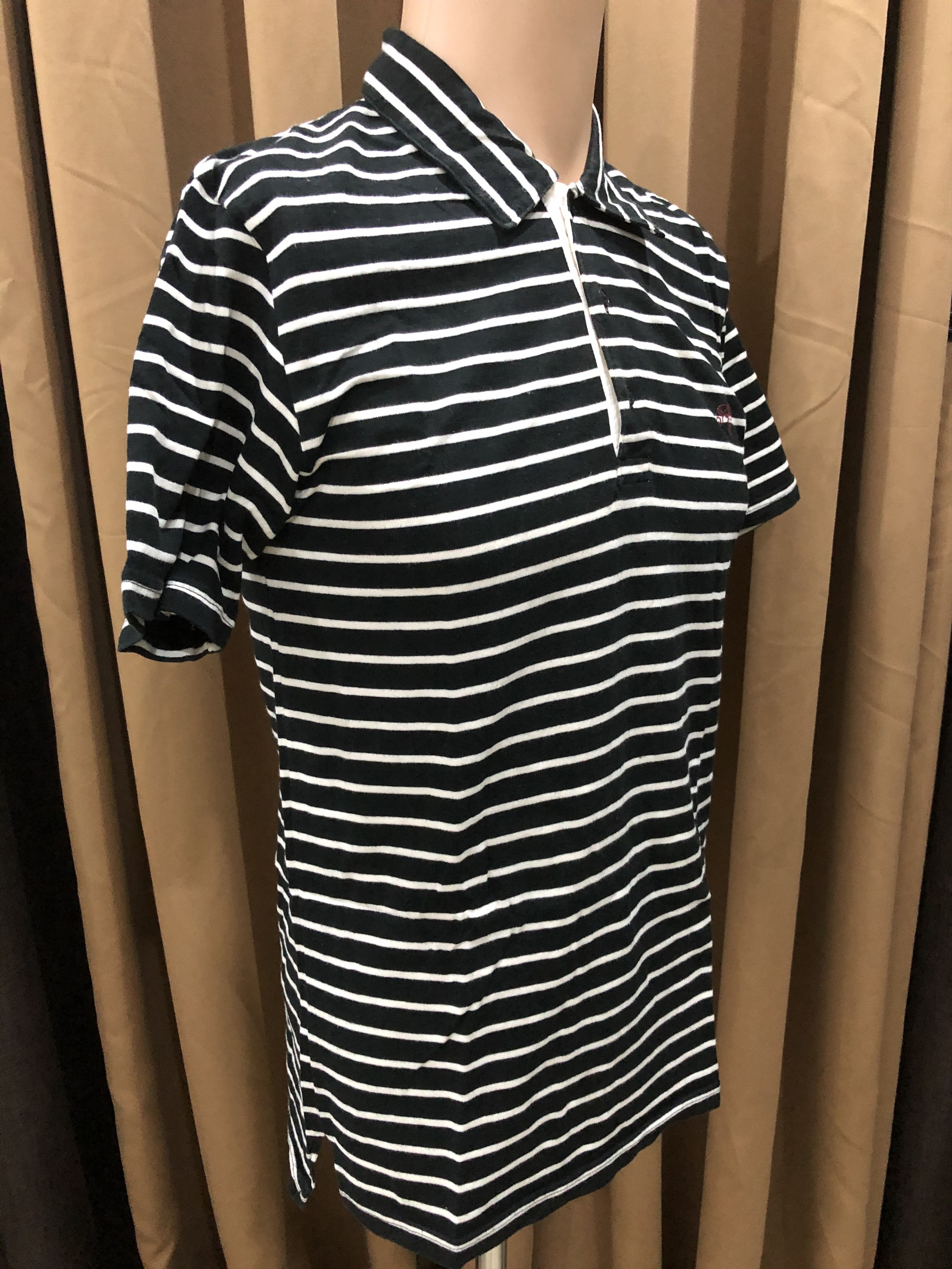 Japanese Brand × RUDE GALLERY Rude Gallery stripe collar t shirt Size US M / EU 48-50 / 2 - 5 Thumbnail