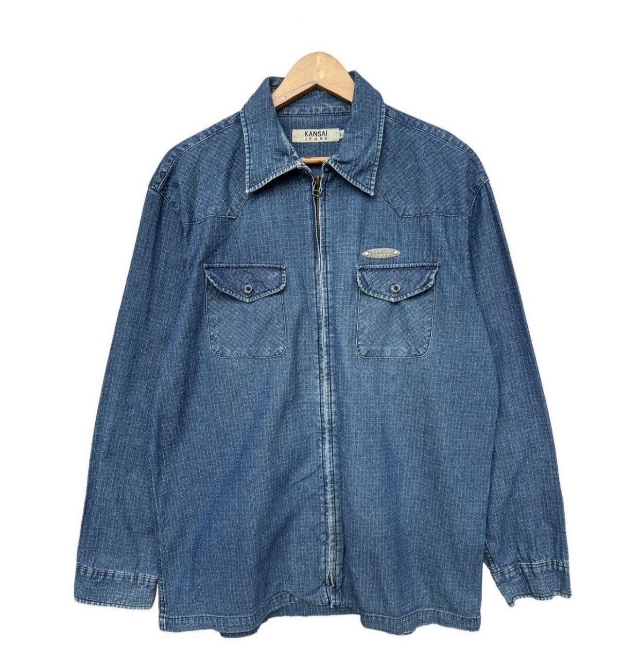 Kansai Yamamoto Kansai Yamamoto Japan Designer Denim Jacket Size US L / EU 52-54 / 3 - 1 Thumbnail