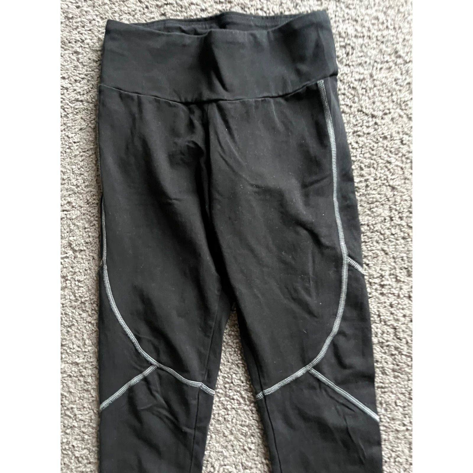 Express Express Leggings Womens Small Black Stretch Ankle Workout Pants Size 28" / US 6 / IT 42 - 2 Thumbnail