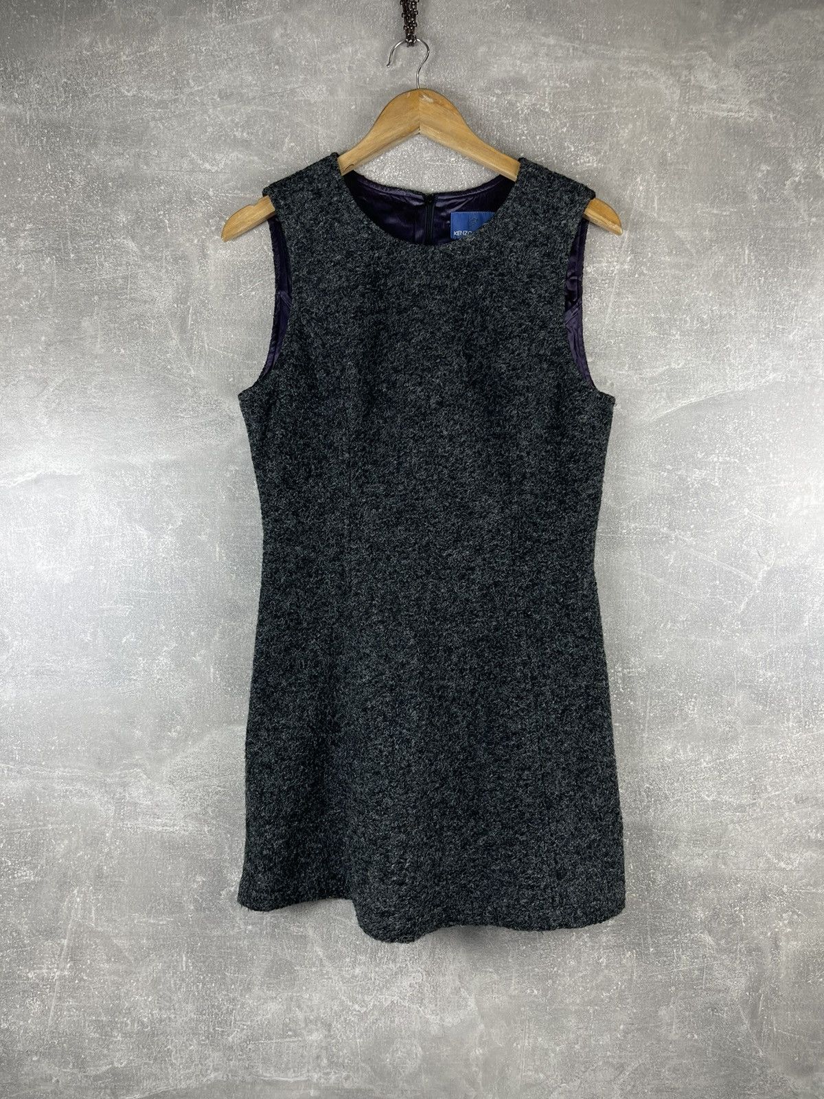 Kenzo Kenzo Jeans Embroidered Wool Blazer Dress Set Early 00s Gray Size L / US 10 / IT 46 - 13 Thumbnail