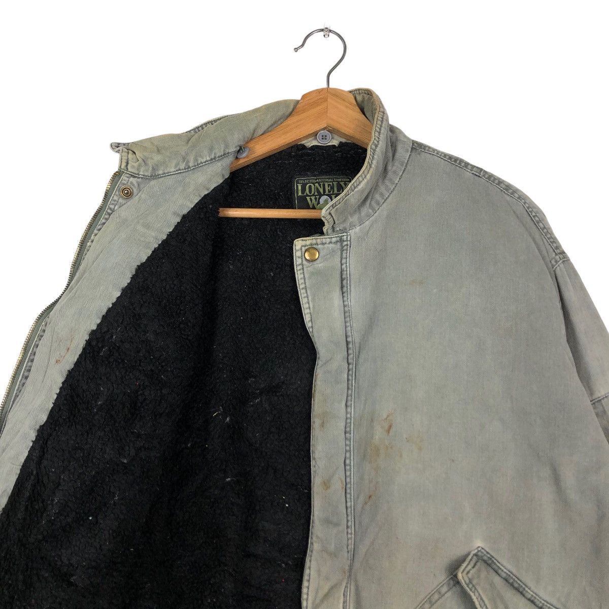 Japanese Brand 🔥Vtg Bomber Jacket Worker Lonely Wolf Japan Made Size US L / EU 52-54 / 3 - 12 Thumbnail