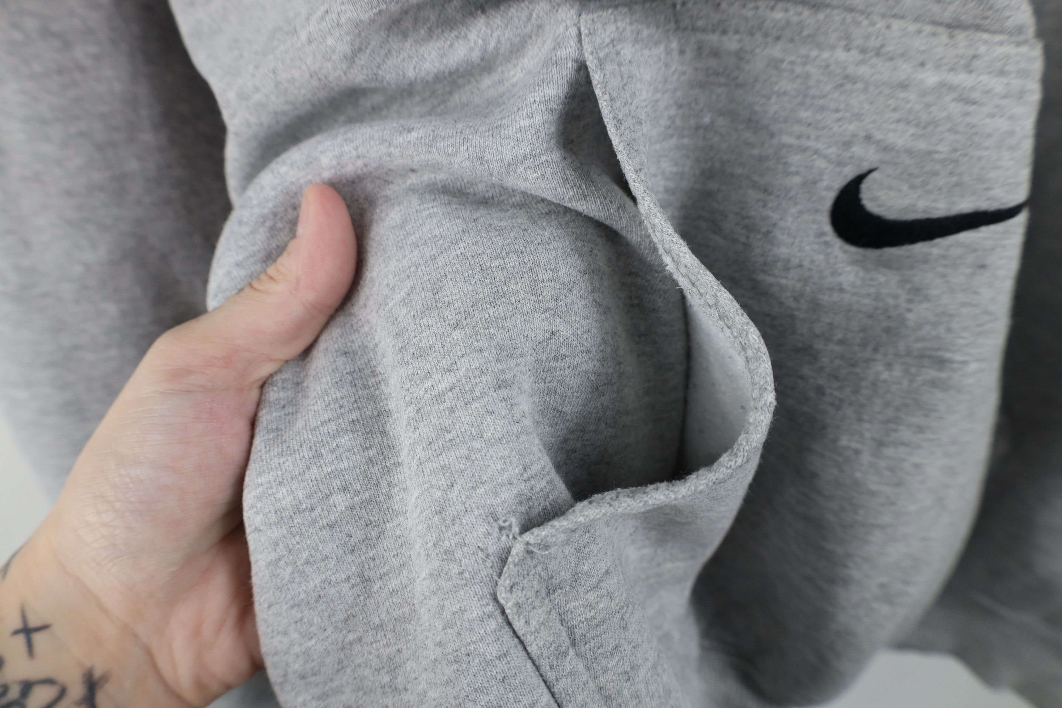 Nike Vintage Nike Center Swoosh Irish Hoodie Sweatshirt Gray Size US L / EU 52-54 / 3 - 6 Thumbnail