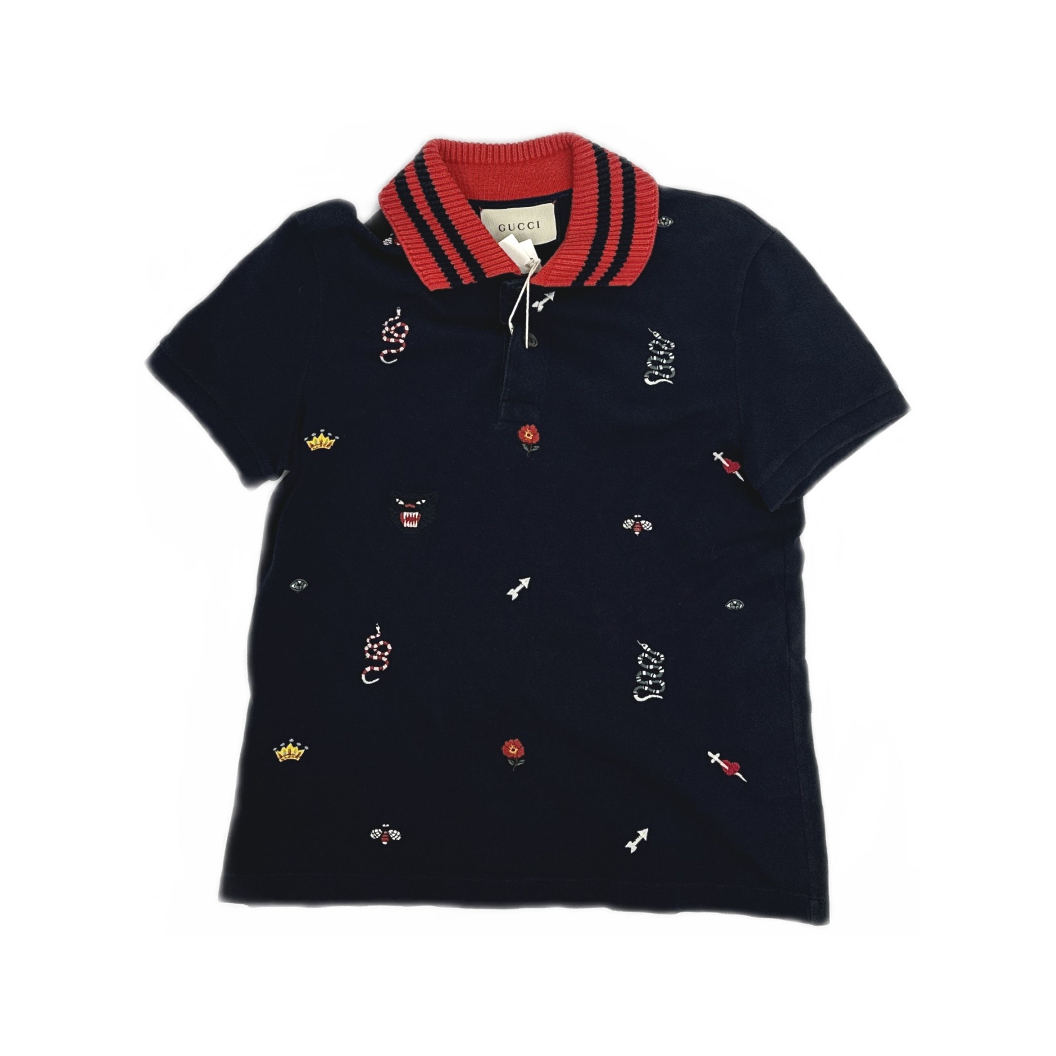 Gucci Gucci Embroidered Motif Polo Shirt Size S Size US S / EU 44-46 / 1 - 1 Thumbnail