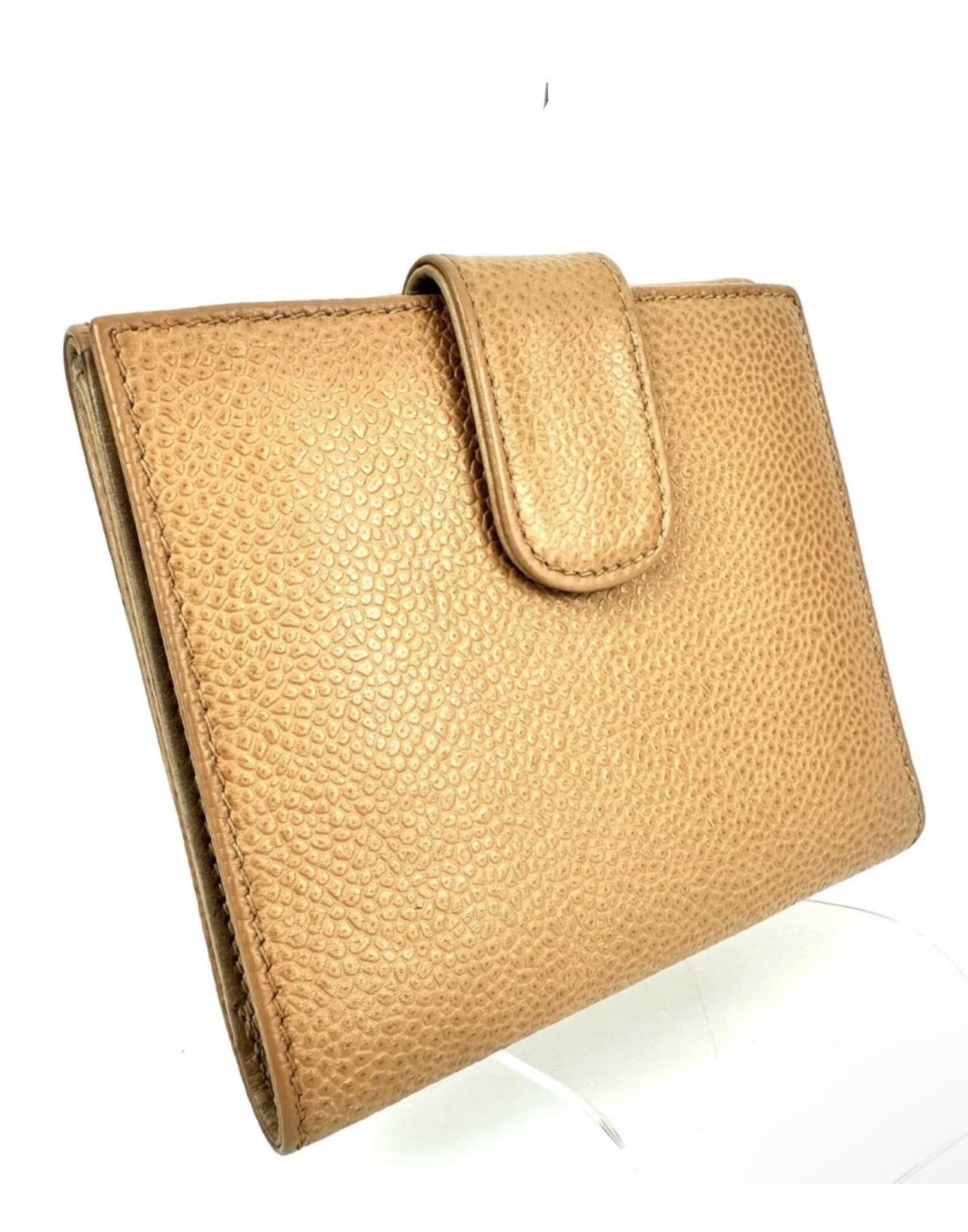 Chanel CHANEL Bifold Wallet Caviar Coco mark Double hook Leather Size ONE SIZE - 5 Thumbnail