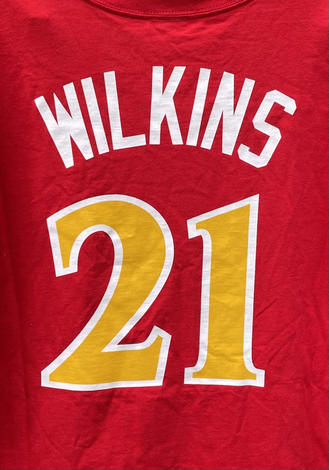 Majestic NWT VTG Majestic ATL Hawks Wilkins Throwback Jersey shirt Size US XL / EU 56 / 4 - 6 Thumbnail