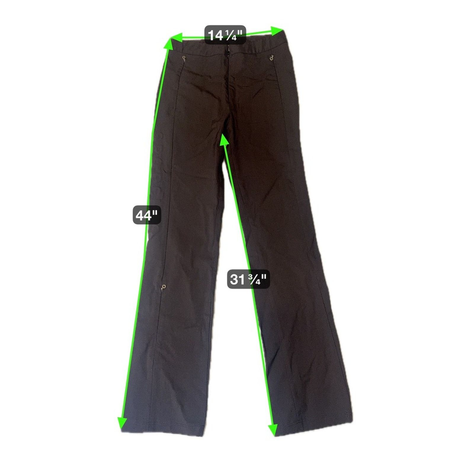 Marithe + Francois Girbaud Marithe Francois Girbaud Black Tailored Trousers Pants Size 24" / US 00 / IT 34 - 2 Thumbnail