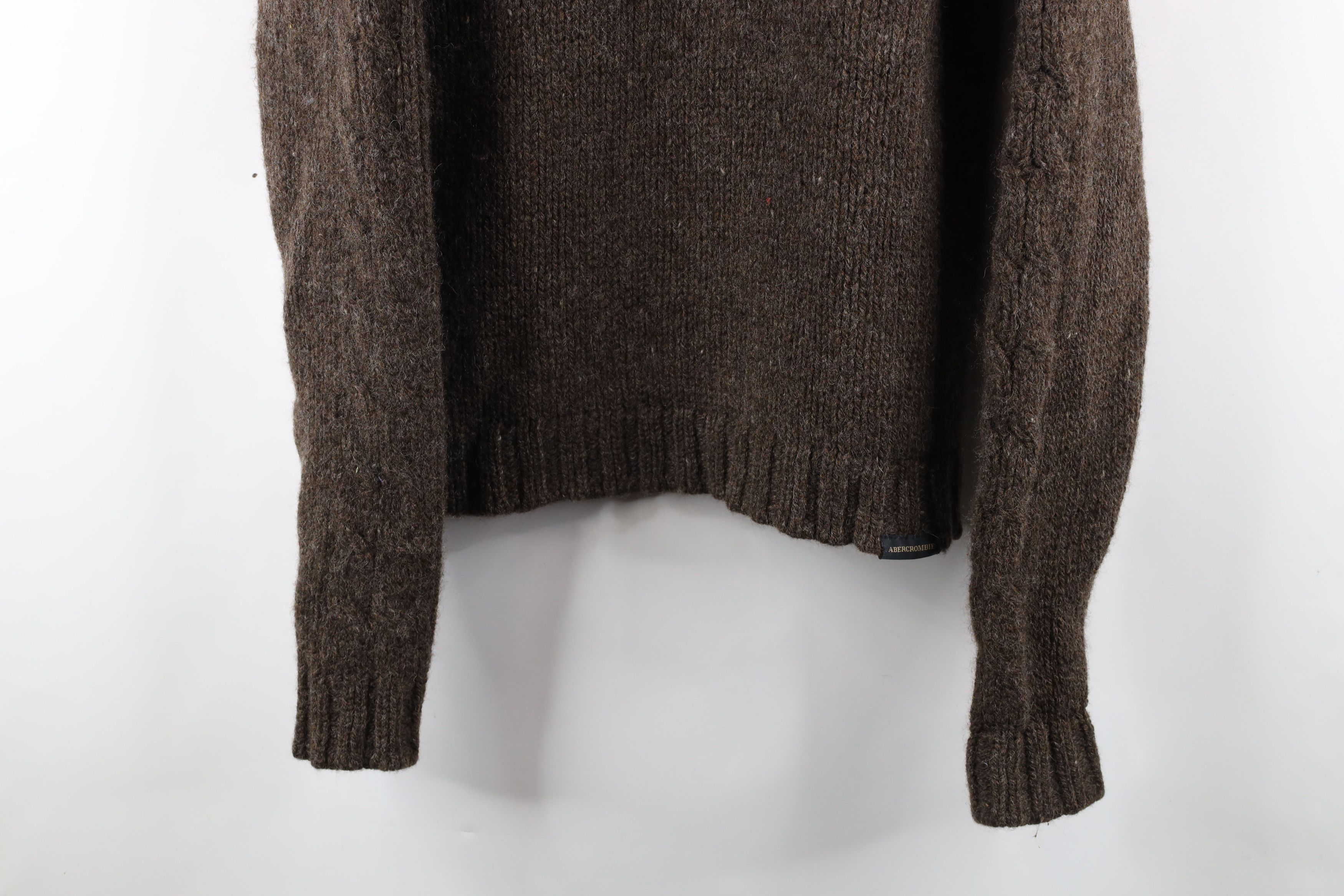 Abercrombie & Fitch × Vintage Vintage 90s Abercrombie & Fitch Blend Knit Sweater Brown Size US M / EU 48-50 / 2 - 3 Thumbnail