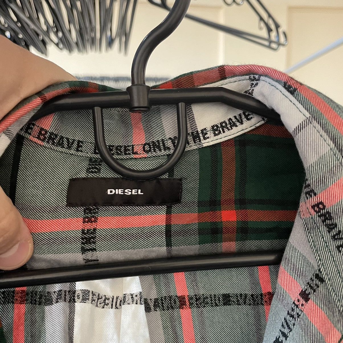 Diesel × Flannel Diesel Flannel Patchwork Boro Shirt inspired Kapital monogra Size US S / EU 44-46 / 1 - 3 Thumbnail