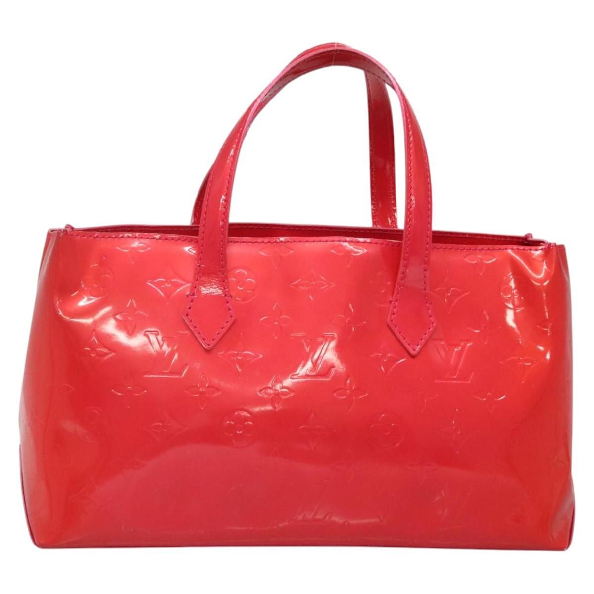 Louis Vuitton LOUIS VUITTON Vernis Wilshire Boulevard Hand Bag Rose Pop Size ONE SIZE - 3 Thumbnail