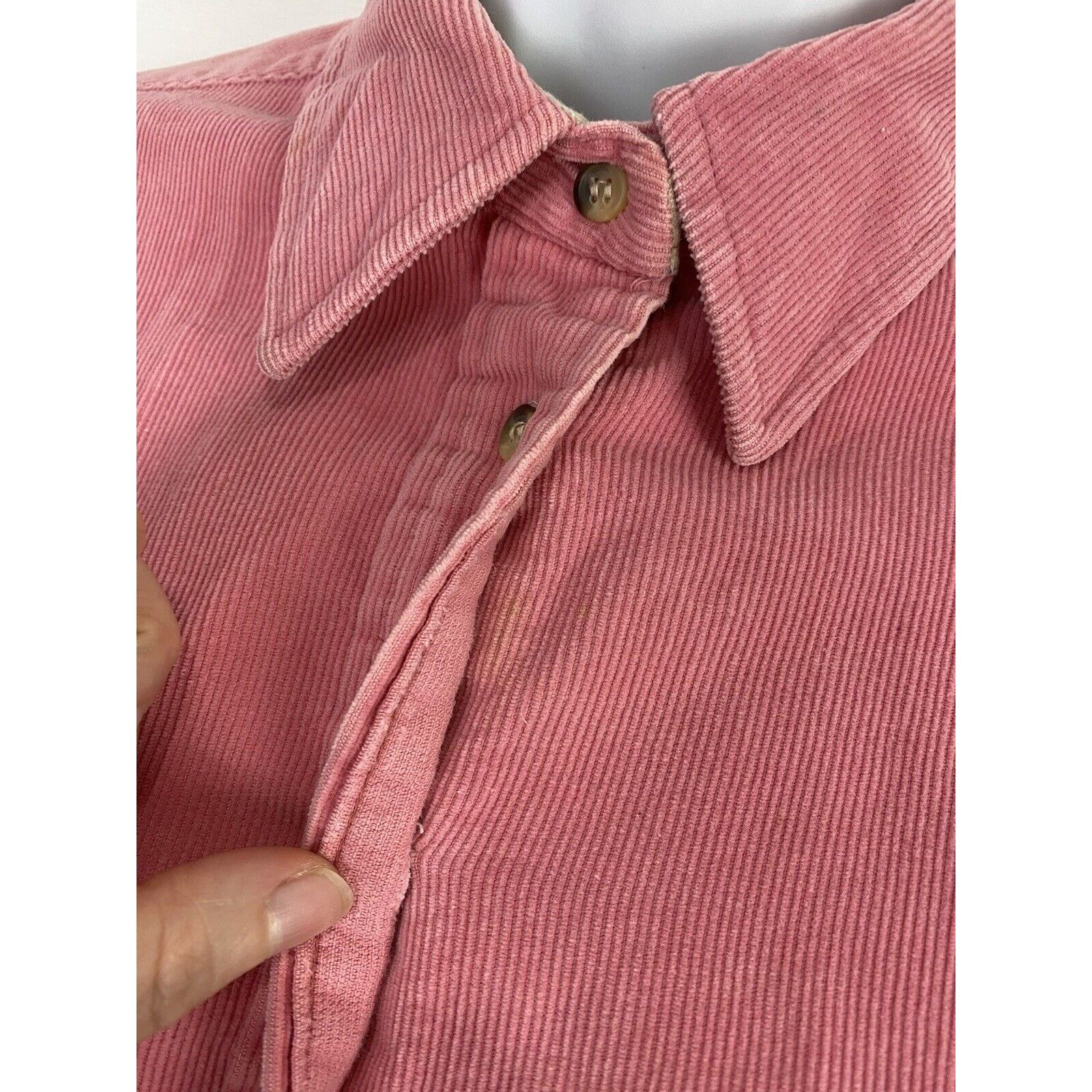 Other VTG Woolrich Corduroy Button Up Down Pink Shirt 12 Western Size XL / US 12-14 / IT 48-50 - 4 Thumbnail