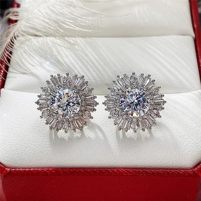 Jewelry Crystal Star Stone Earrings Gothic Punk Chrome Jewelry Spike Size ONE SIZE - 3 Thumbnail