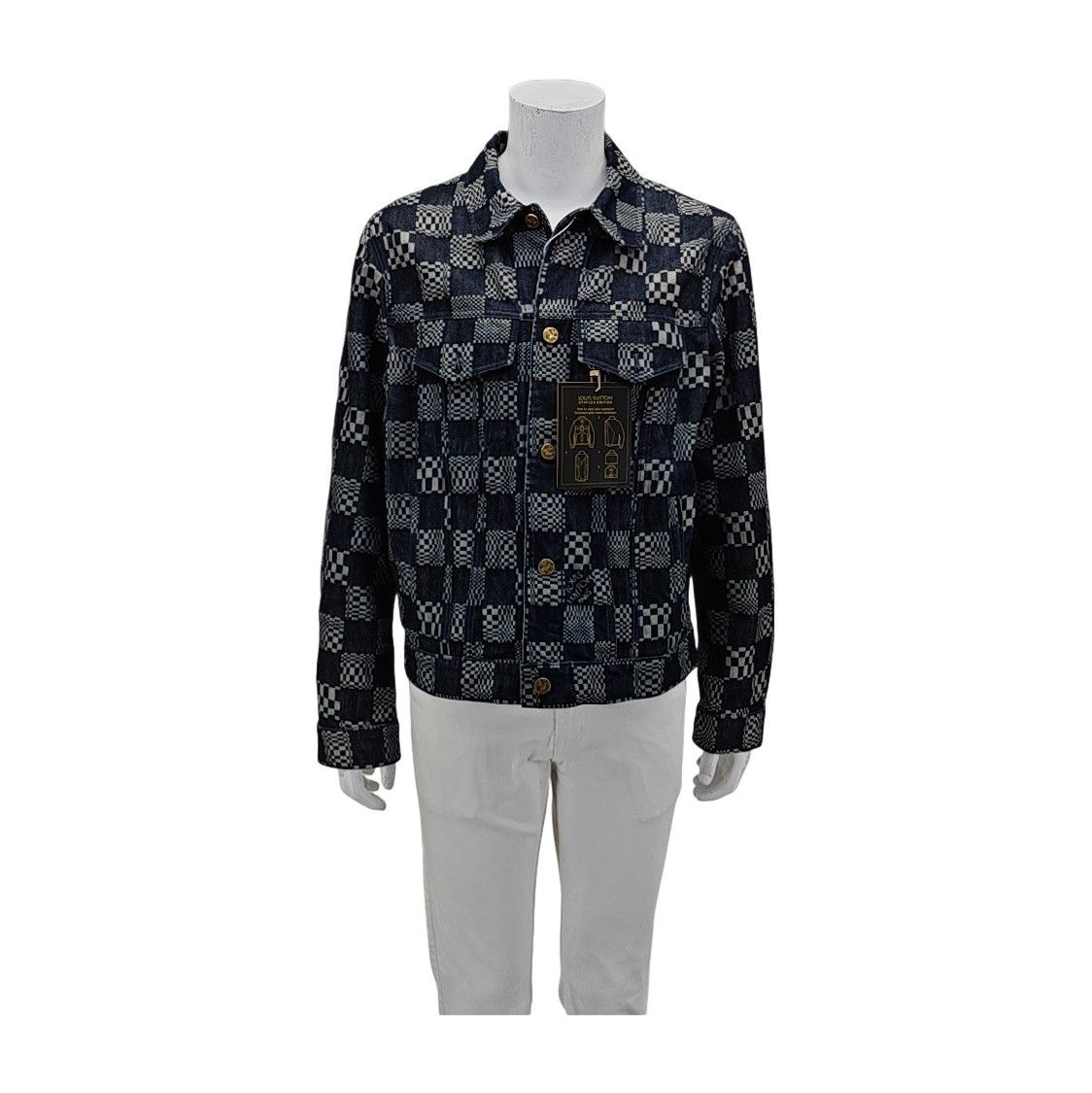 Louis Vuitton Louis Vuitton Damier Check Denim Jacket 52 Size US L / EU 52-54 / 3 - 1 Thumbnail
