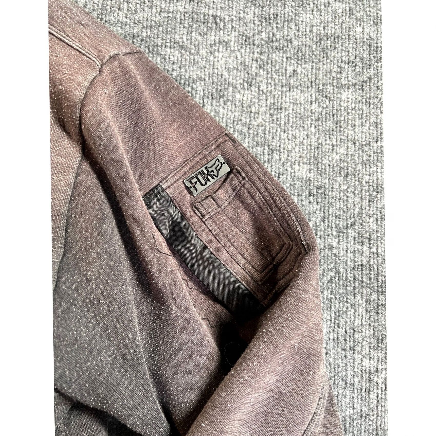 Fox Racing Fox Racing Hoodie Mens L Brown Sherpa Lined Full Zip Faded Utility Size US L / EU 52-54 / 3 - 5 Thumbnail