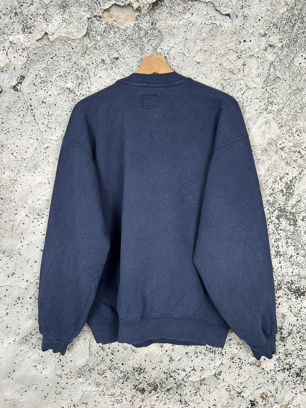 Nike Vintage Nike Spellout Baggy Blue Crewneck Streetwear Hype Size US M / EU 48-50 / 2 - 4 Thumbnail