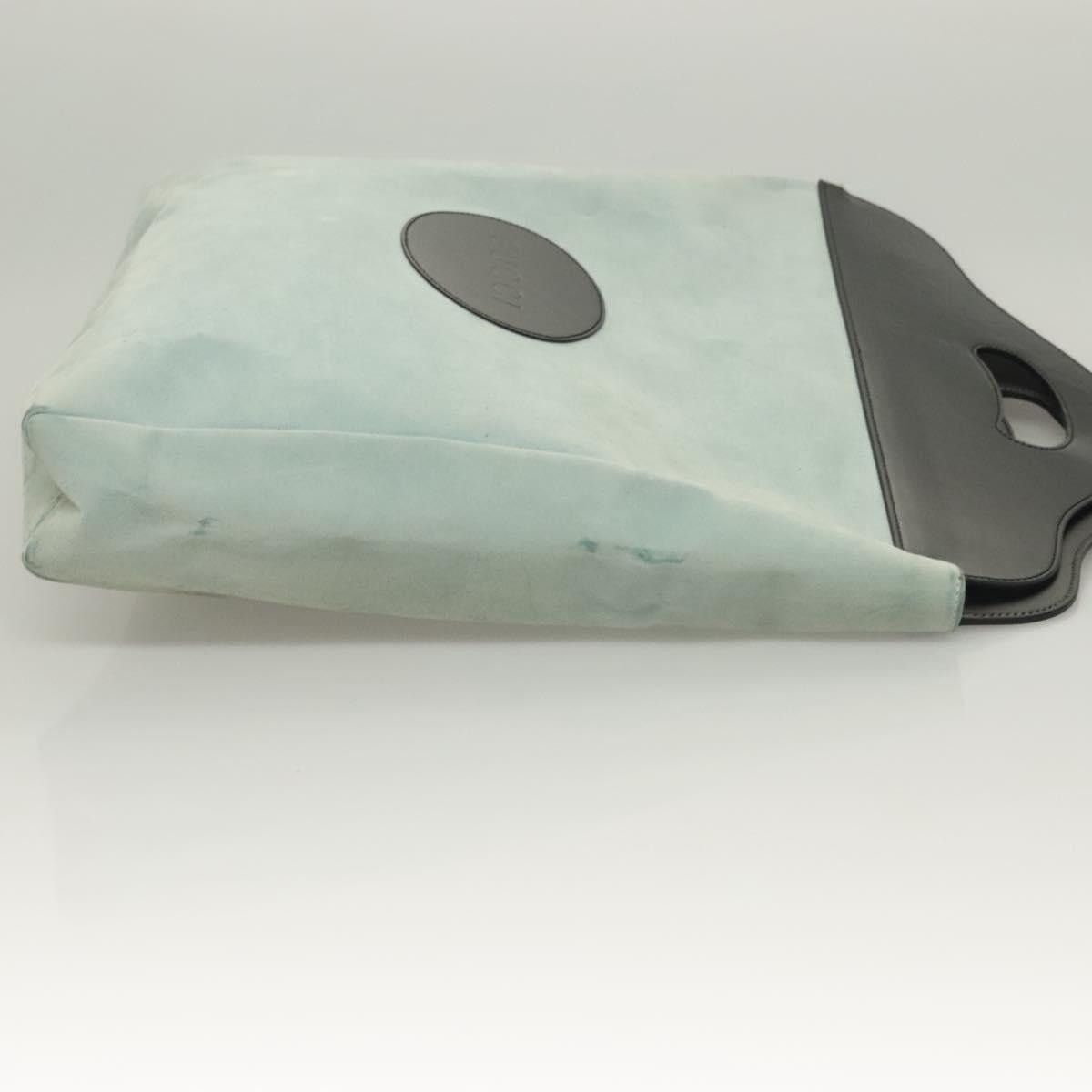 Gucci GUCCI Handbag Suede Light Blue Black 002 002 Size ONE SIZE - 4 Thumbnail