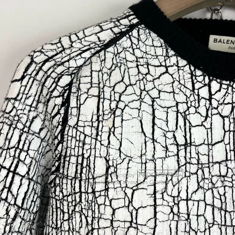 Balenciaga Balenciaga Burst marble textured cashmere wool cocoon knit Size XS / US 0-2 / IT 36-38 - 5 Thumbnail