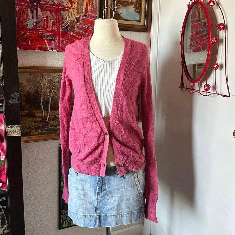 American Eagle Outfitters american eagle outfitters pink button up cardigan Size M / US 6-8 / IT 42-44 - 1 Thumbnail