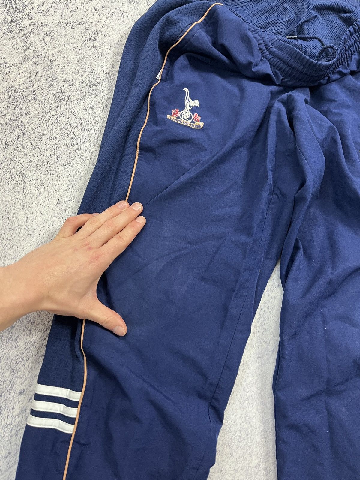 Adidas × Vintage Vintage Adidas Tottenham Nylon Drill Track Pants Rare 90’s Size US 34 / EU 50 - 14 Thumbnail