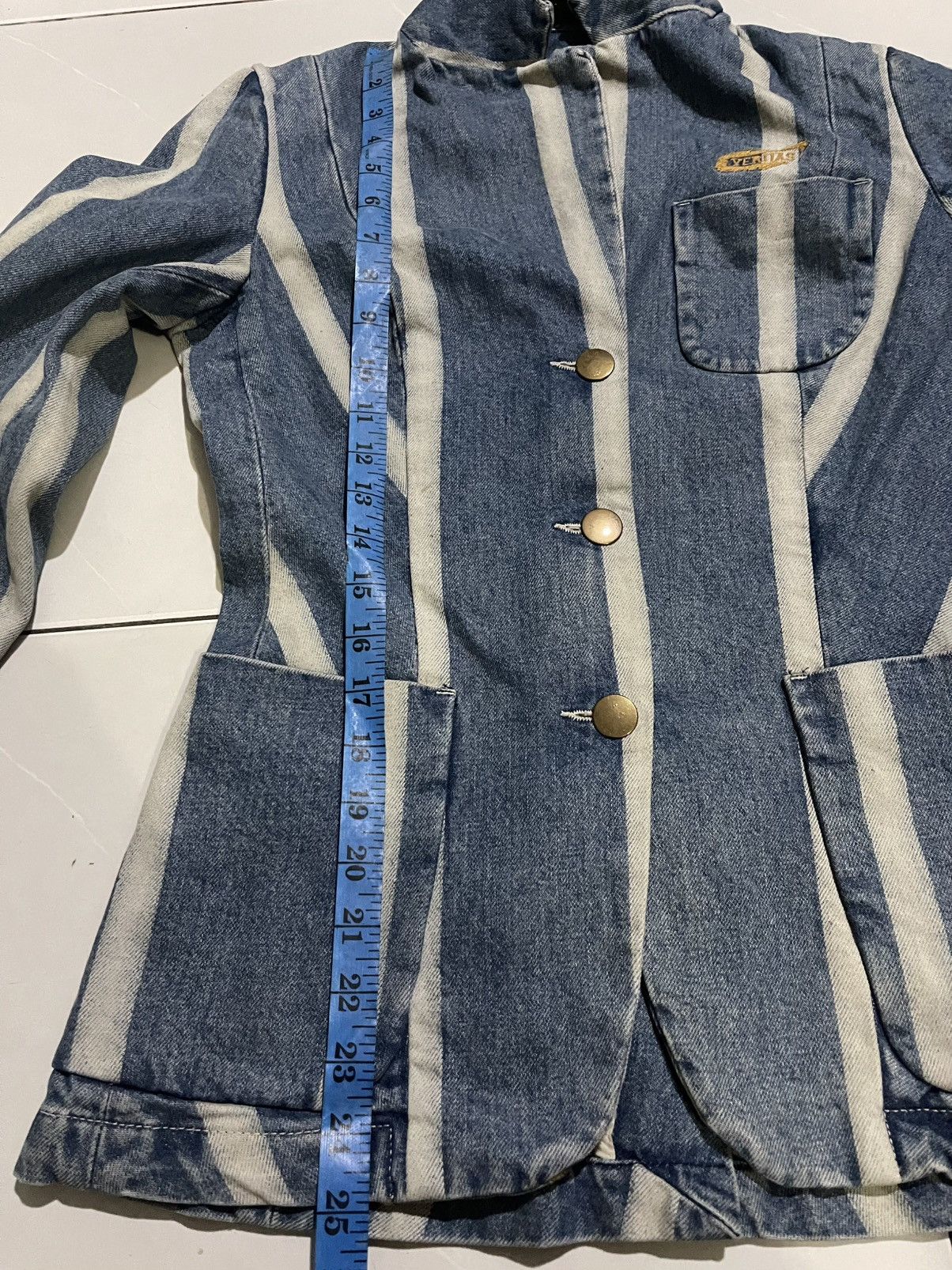 Diesel Super Rare Vintage Diesel Stylelab Veritas Denim blazer Size S / US 4 / IT 40 - 18 Thumbnail