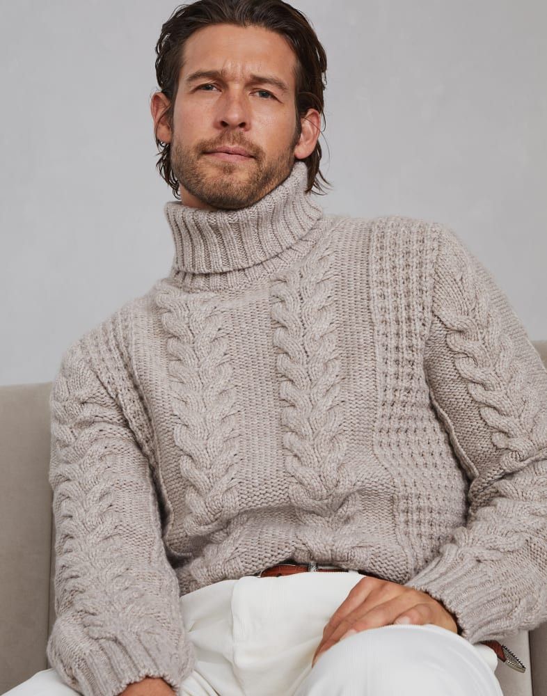 Brunello Cucinelli o1w1db10825 Cashmere Turtlenck in Brown Size US S / EU 44-46 / 1 - 3 Thumbnail