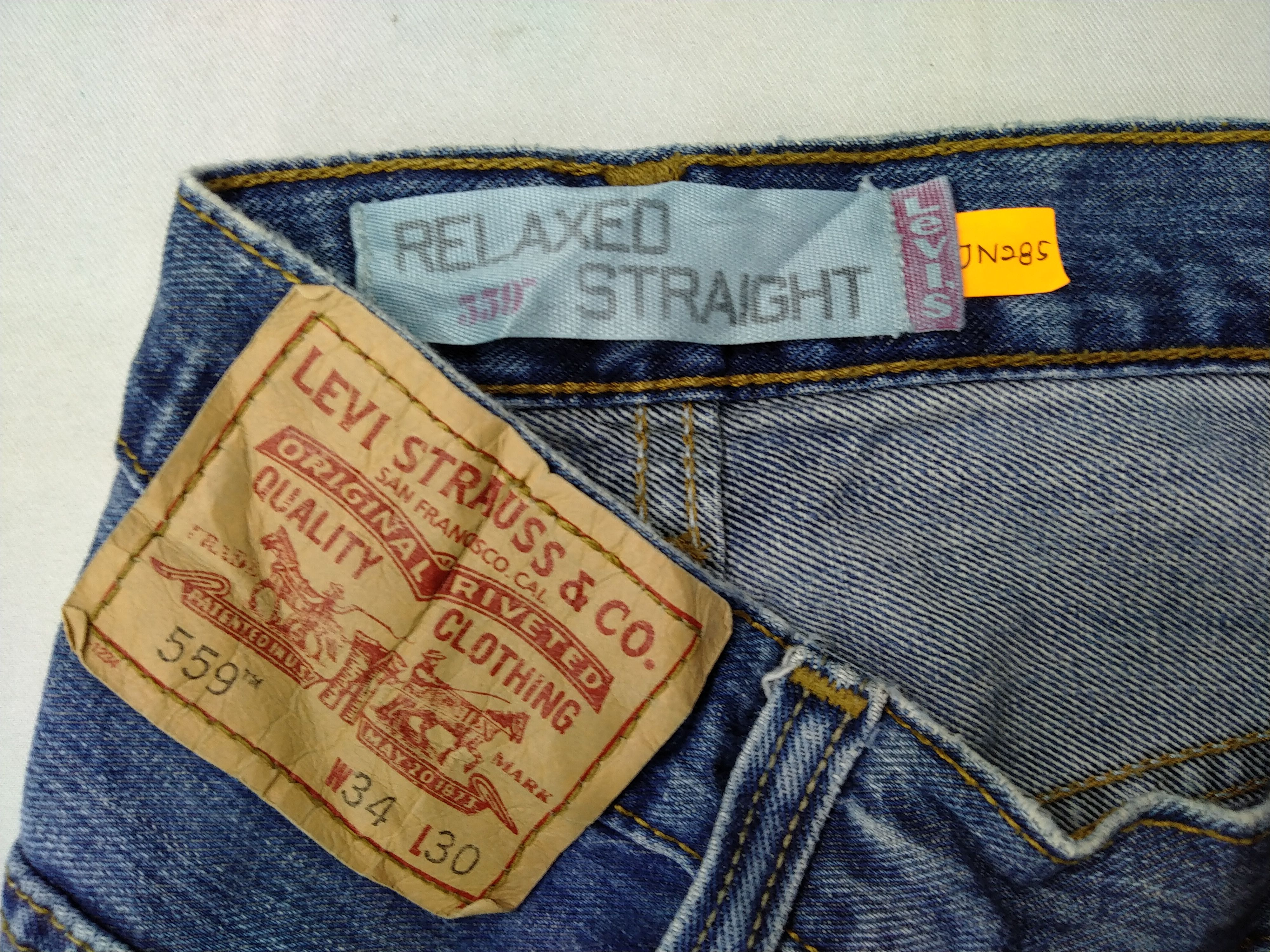 Levi's Blue Relaxed Straight Vintage Levi's 559 Denim JN285 Size US 32 / EU 48 - 13 Thumbnail