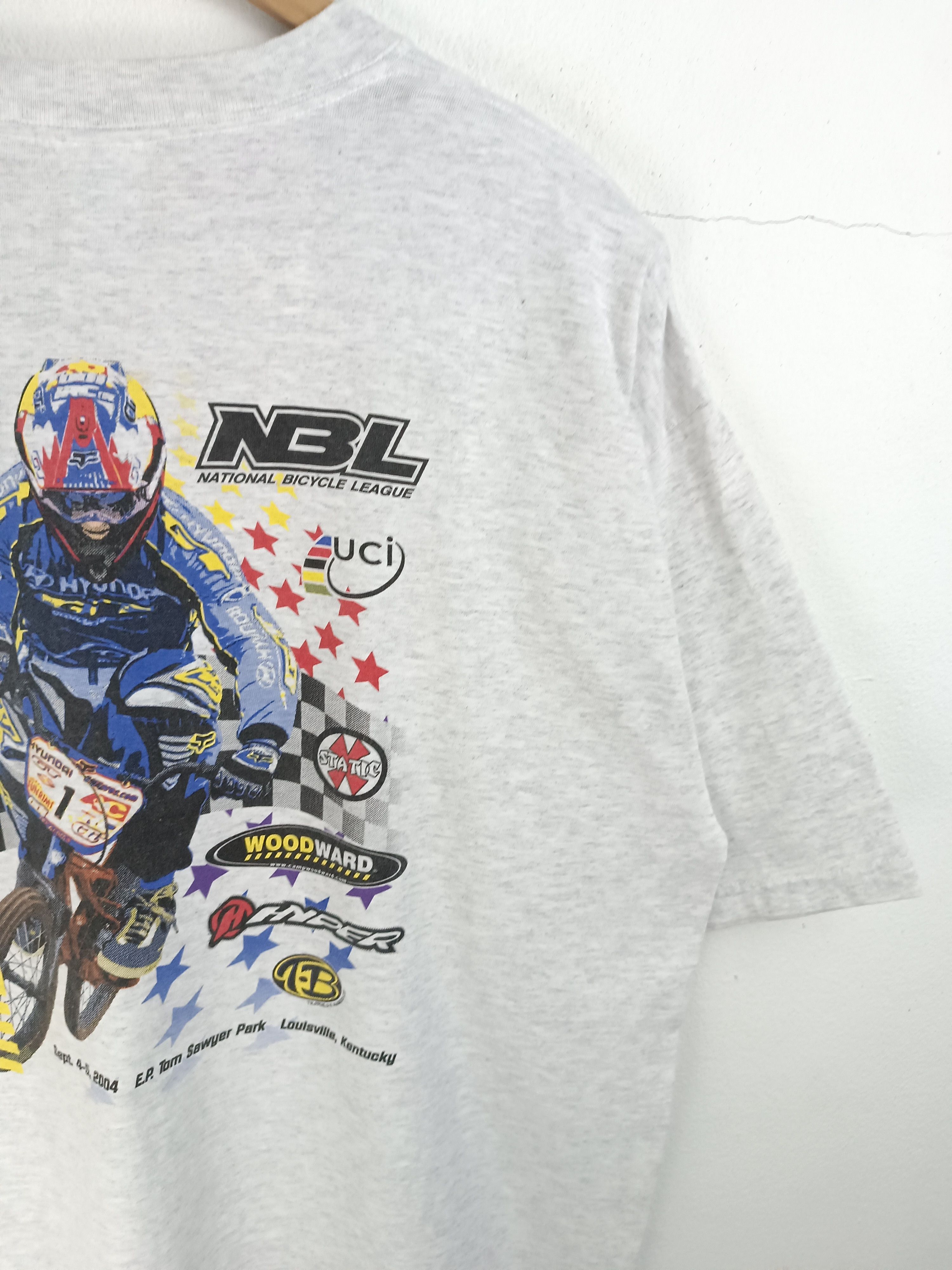 Vintage VINTAGE 2004 NBL NATIONAL BICYCLE LEAGUE MOUNTAIN BIKE TEE Size US XL / EU 56 / 4 - 12 Thumbnail
