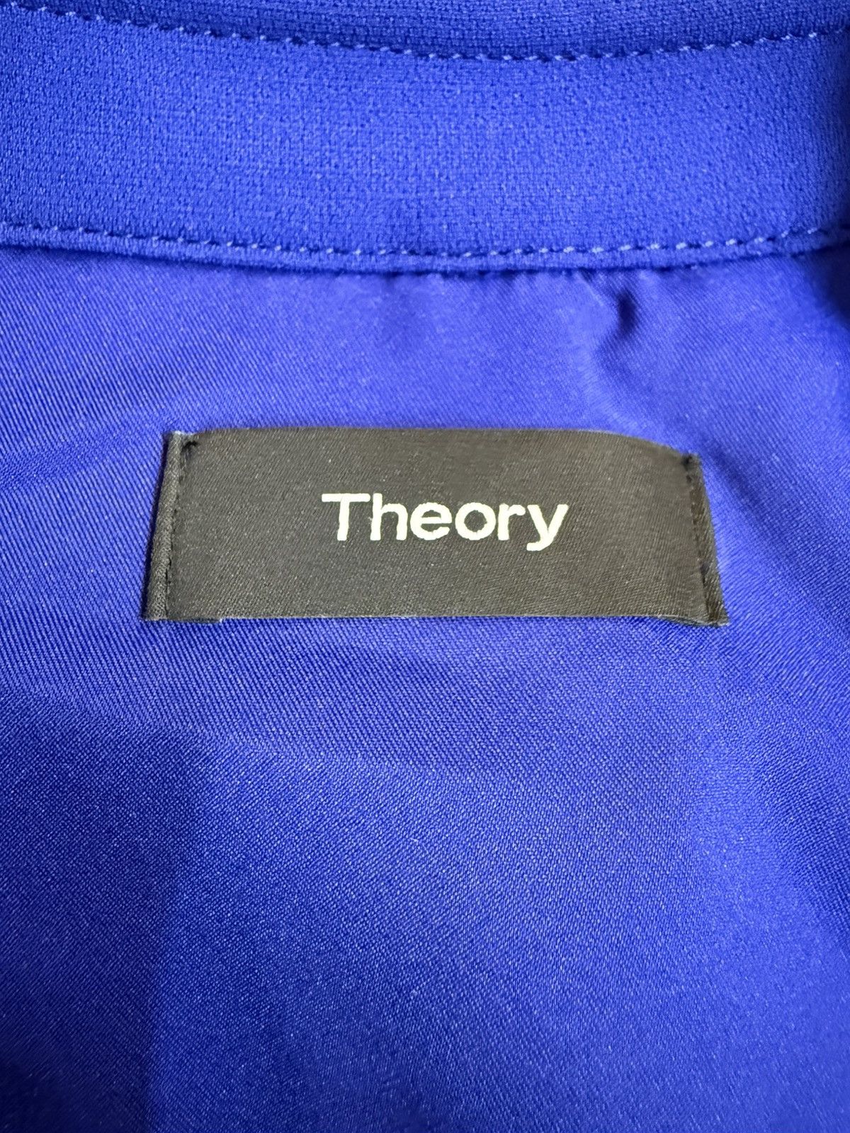 Theory Theory "Oaklane" Trench Coat in Admiral Crepe-Cobalt Blue-L Size L / US 10 / IT 46 - 20 Thumbnail