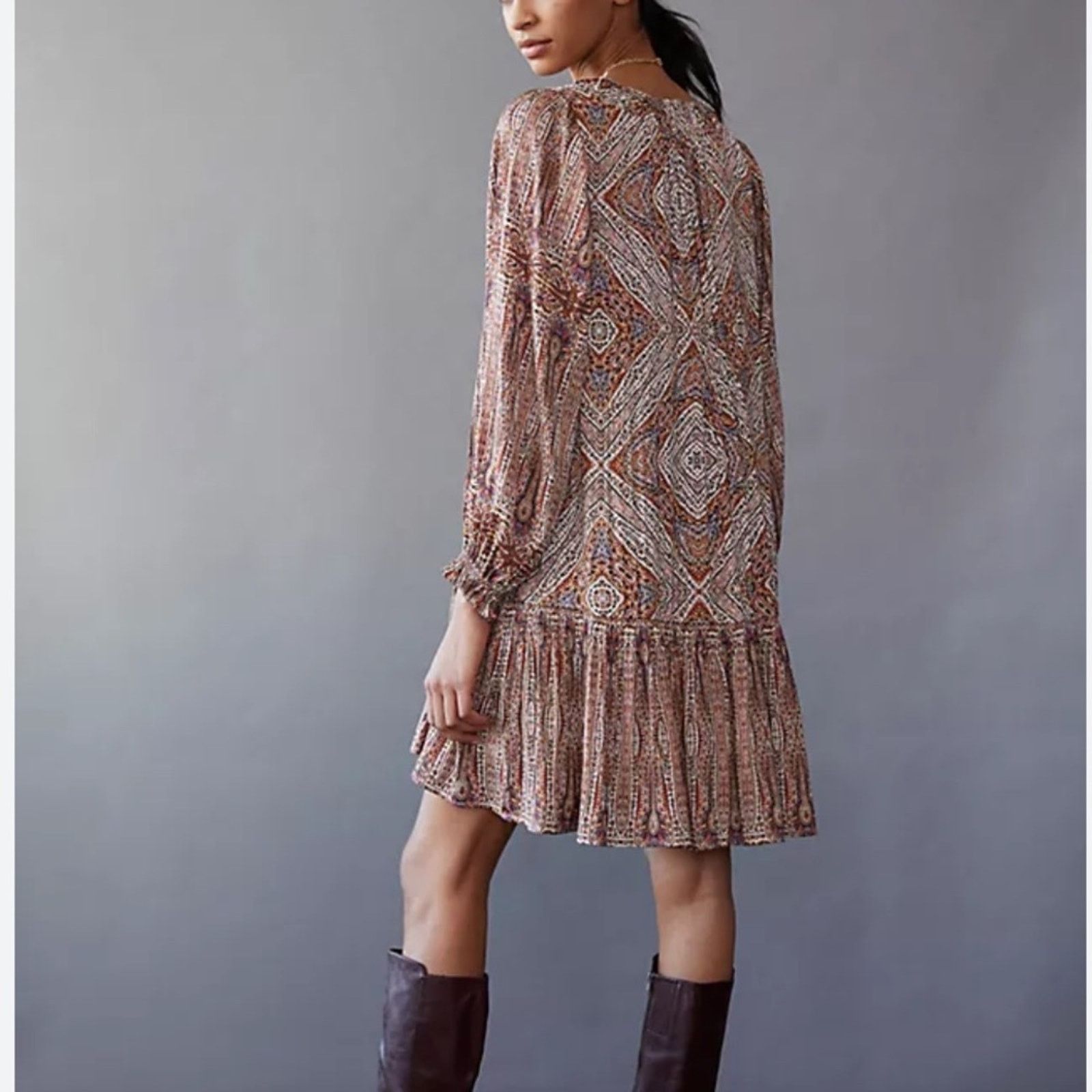 Anthropologie Anthropologie Sabia Flounce Tunic Dress Size Small Size S / US 4 / IT 40 - 3 Thumbnail