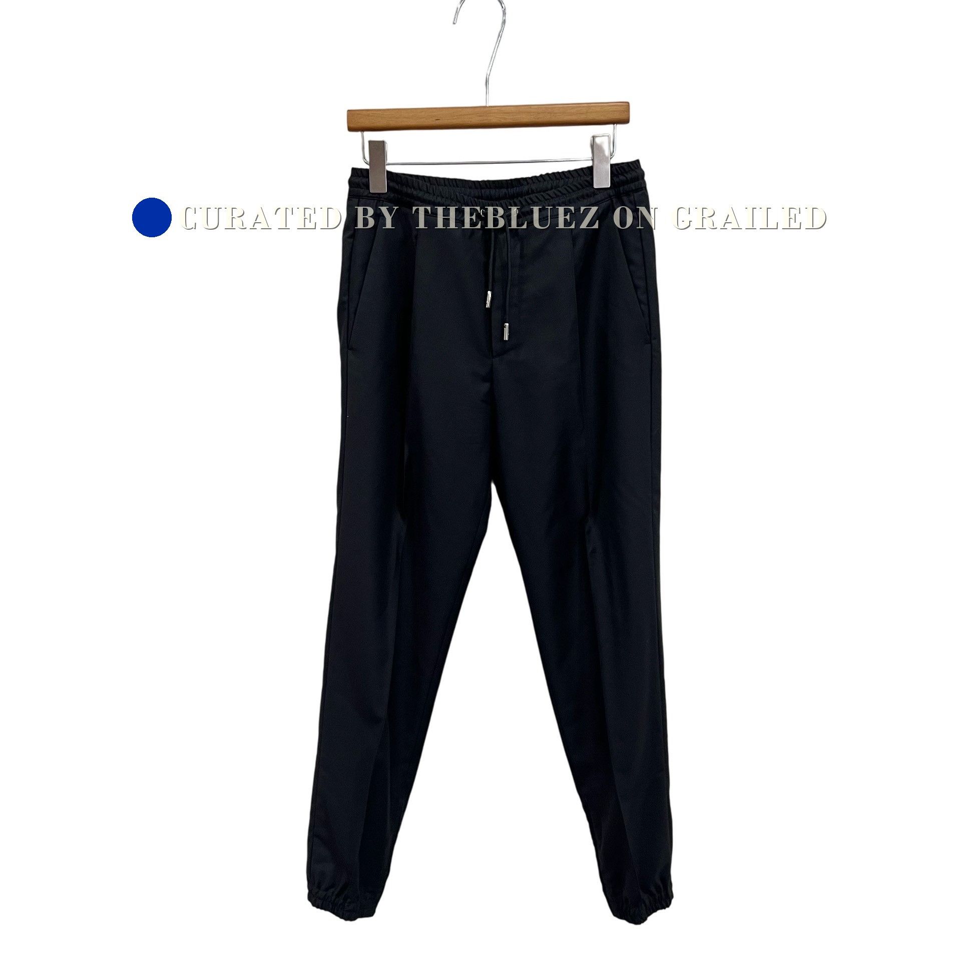 Dior Dior Black Wool Tapered Track Pants Size US 28 / EU 44 - 1 Thumbnail