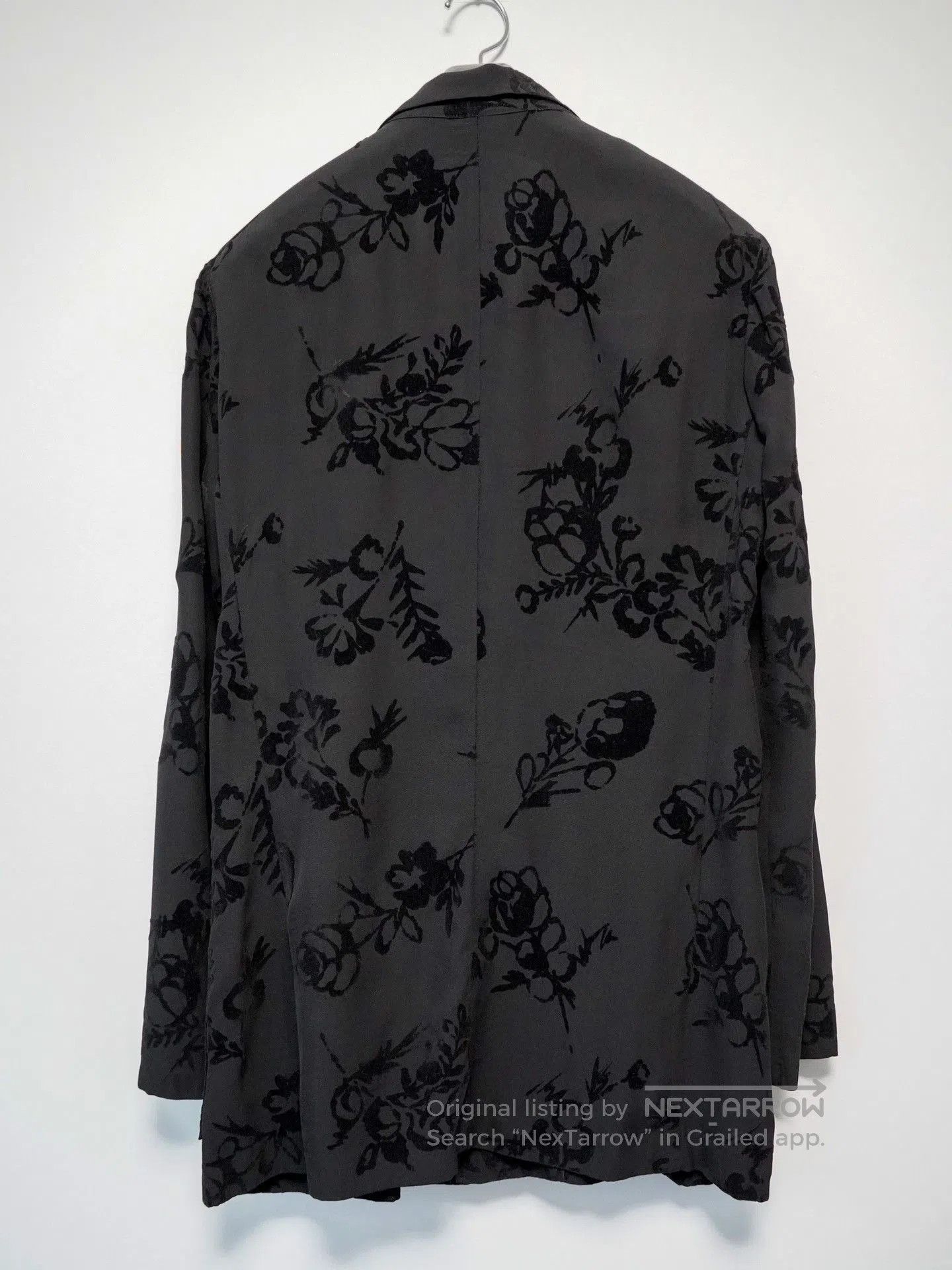 Yohji Yamamoto yohji yamamoto floral velvet blazer. Size M / US 6-8 / IT 42-44 - 3 Thumbnail